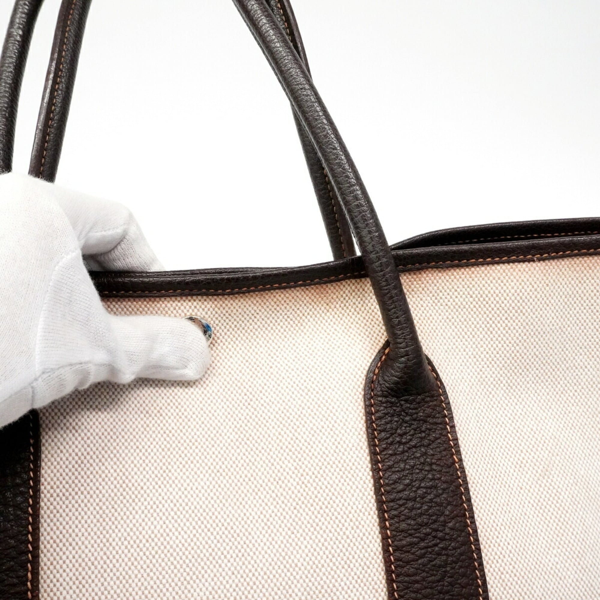 Hermes Brown Toile H Tote Bag (Pre-Owned)