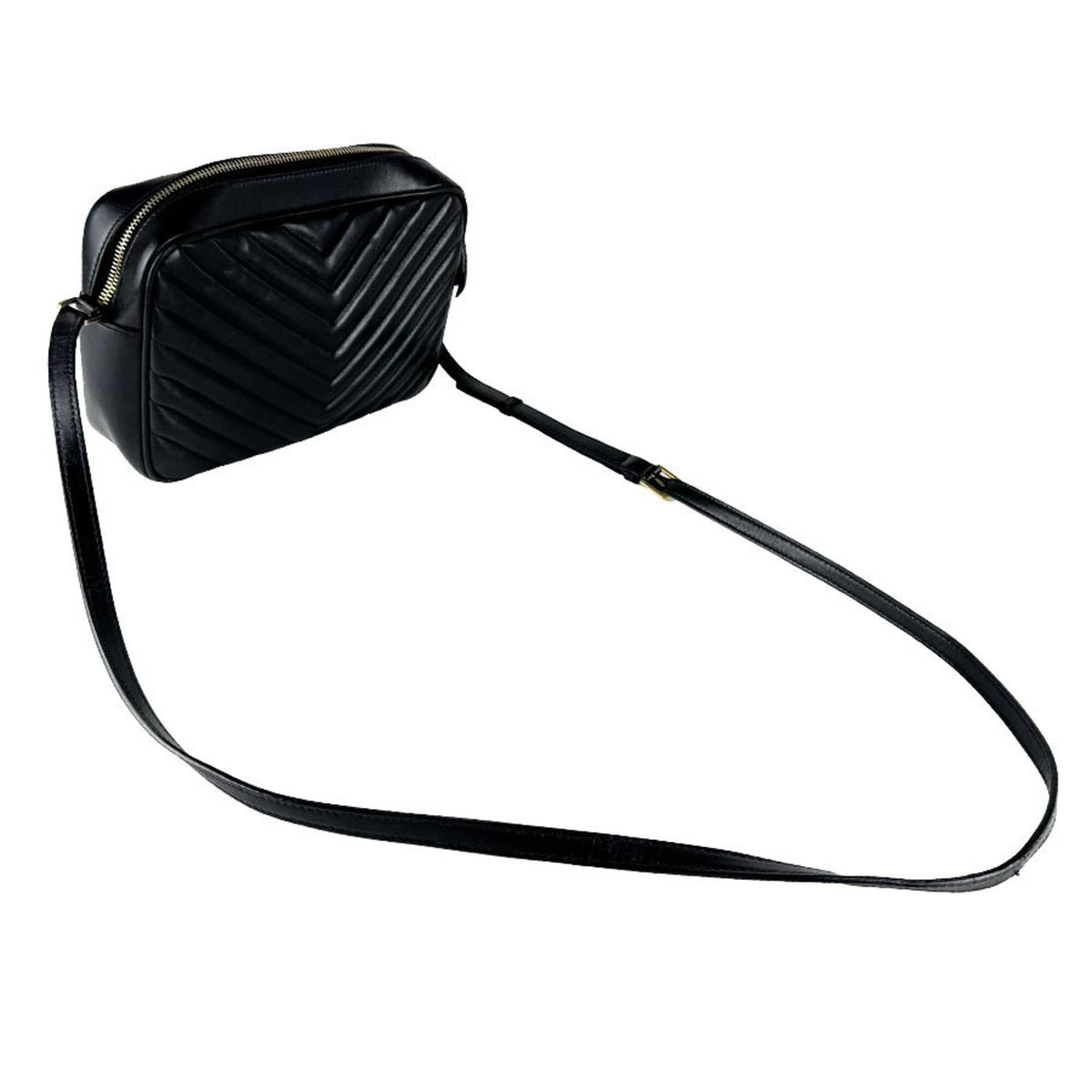 Saint Laurent Black Leather Shoulder Bag (Pre-Owned)
