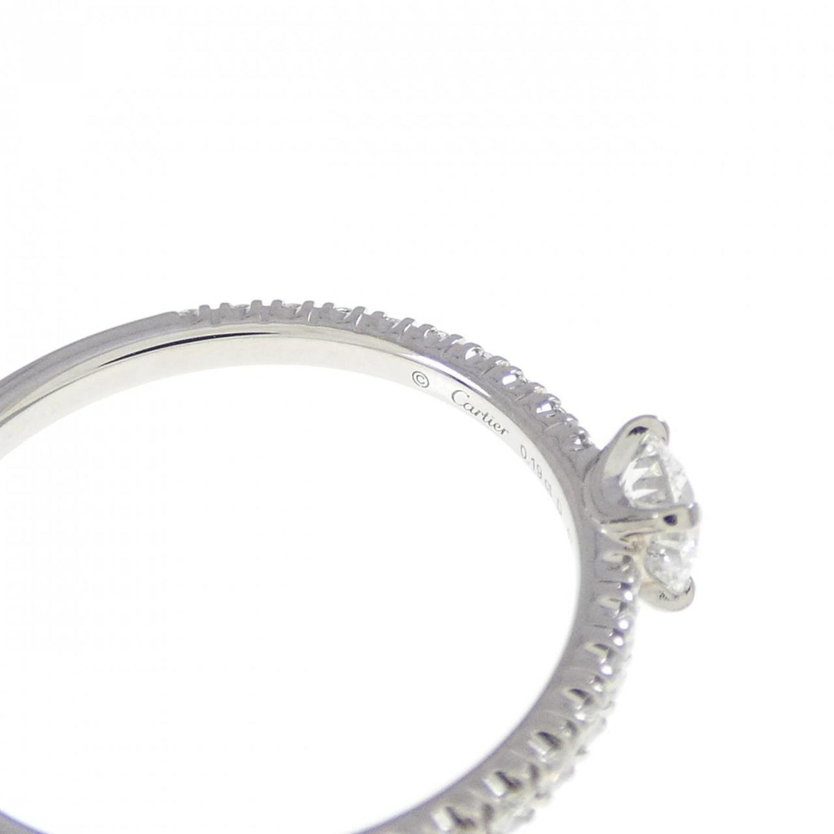 Cartier Platinum Platinum 950 Band Ring (Pre-Owned)