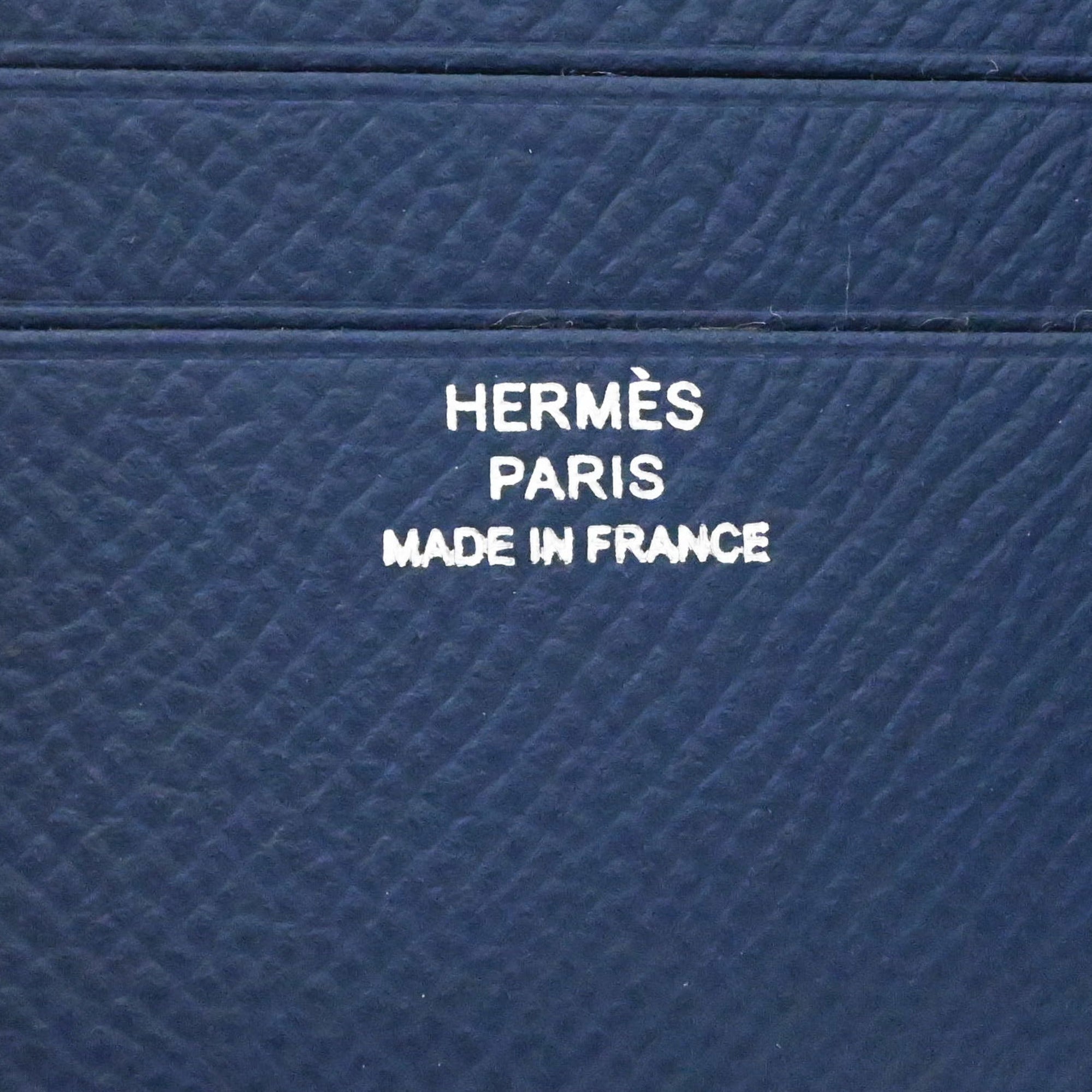 Hermes Navy Epsom Leather Wallet (Bi-Fold) (Pre-Owned)
