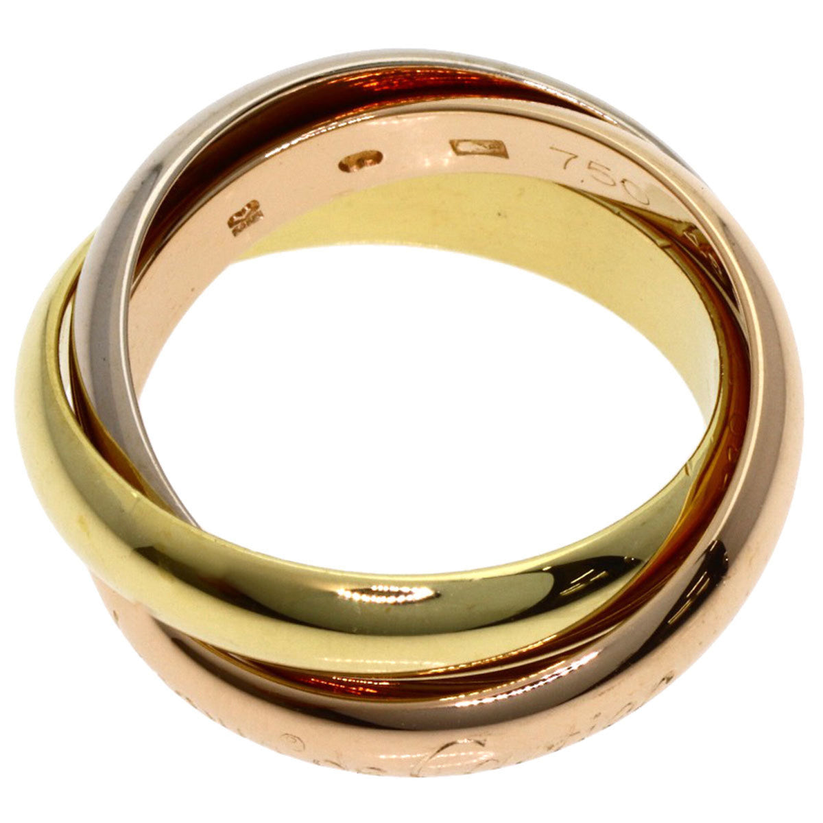 Cartier Trinity Yellow Gold (18K) Pink Gold (18K) White Gold (18K) Band Ring (Pre-Owned)