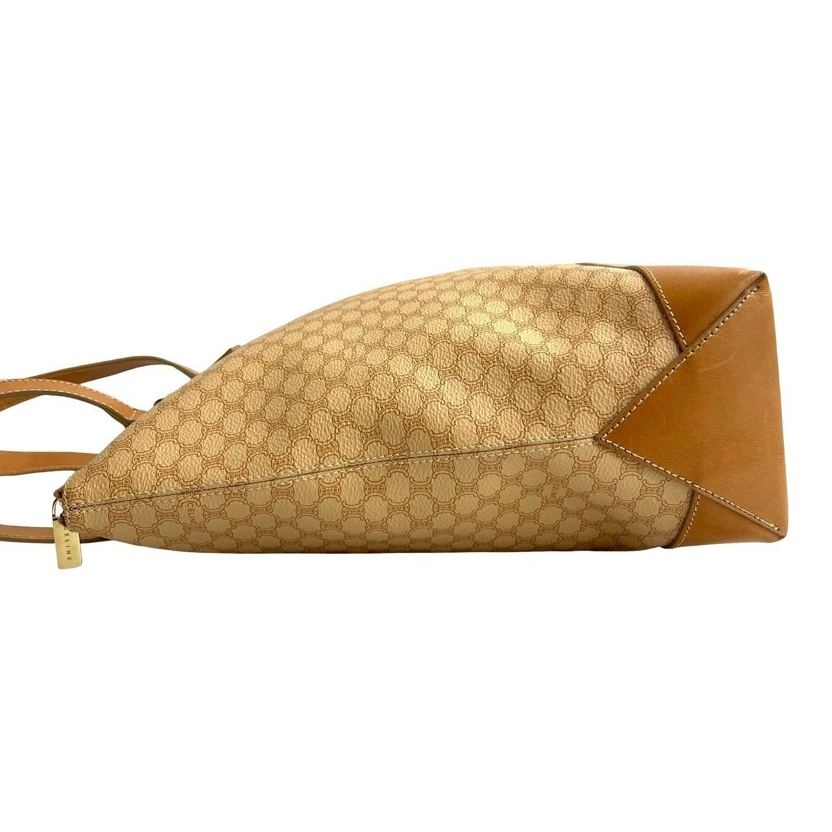 Celine Beige Pvc Leather Handbag Shoulder Bag Tote Bag (Pre-Owned)