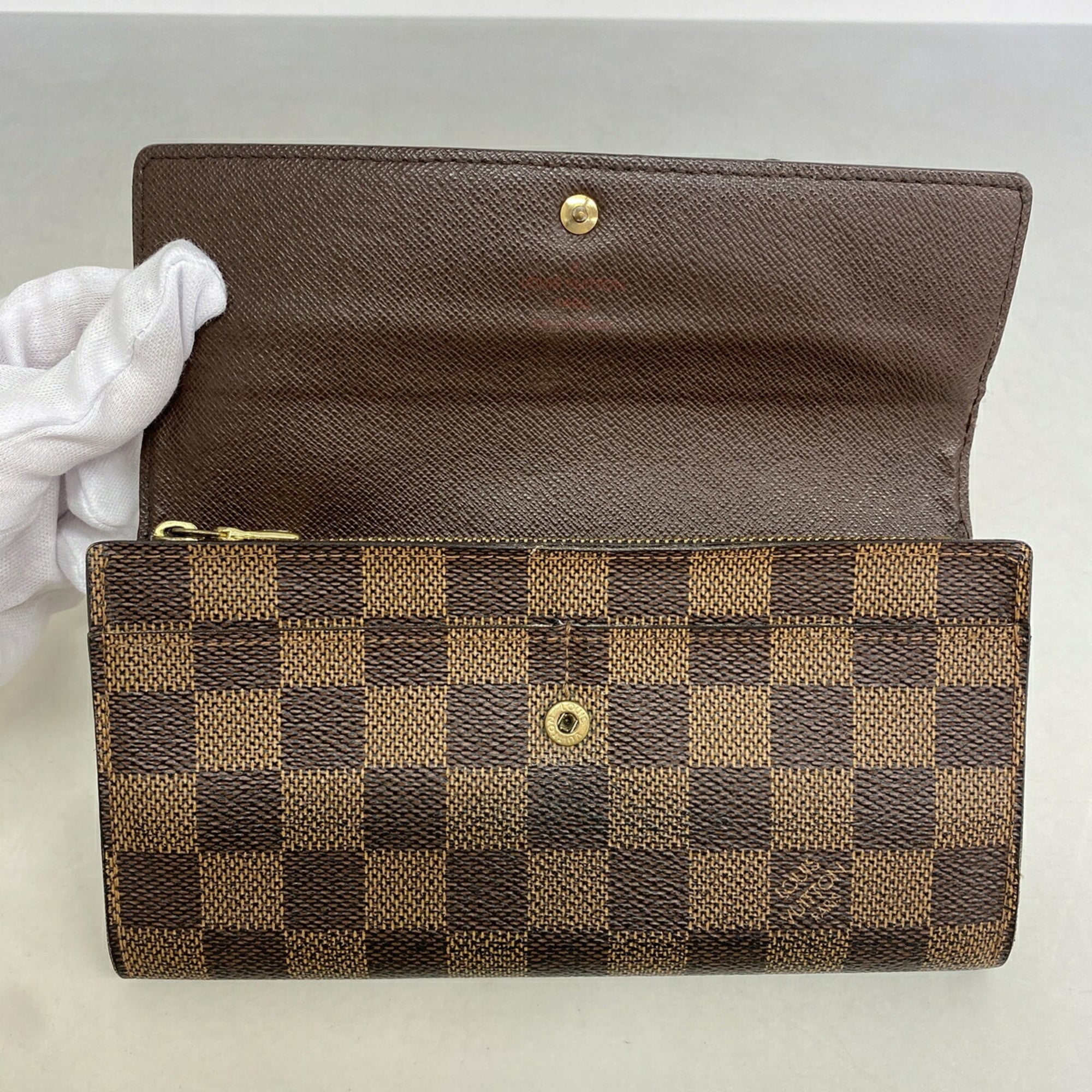 Louis Vuitton Ebene Long Wallet (Bi-Fold) (Pre-Owned)