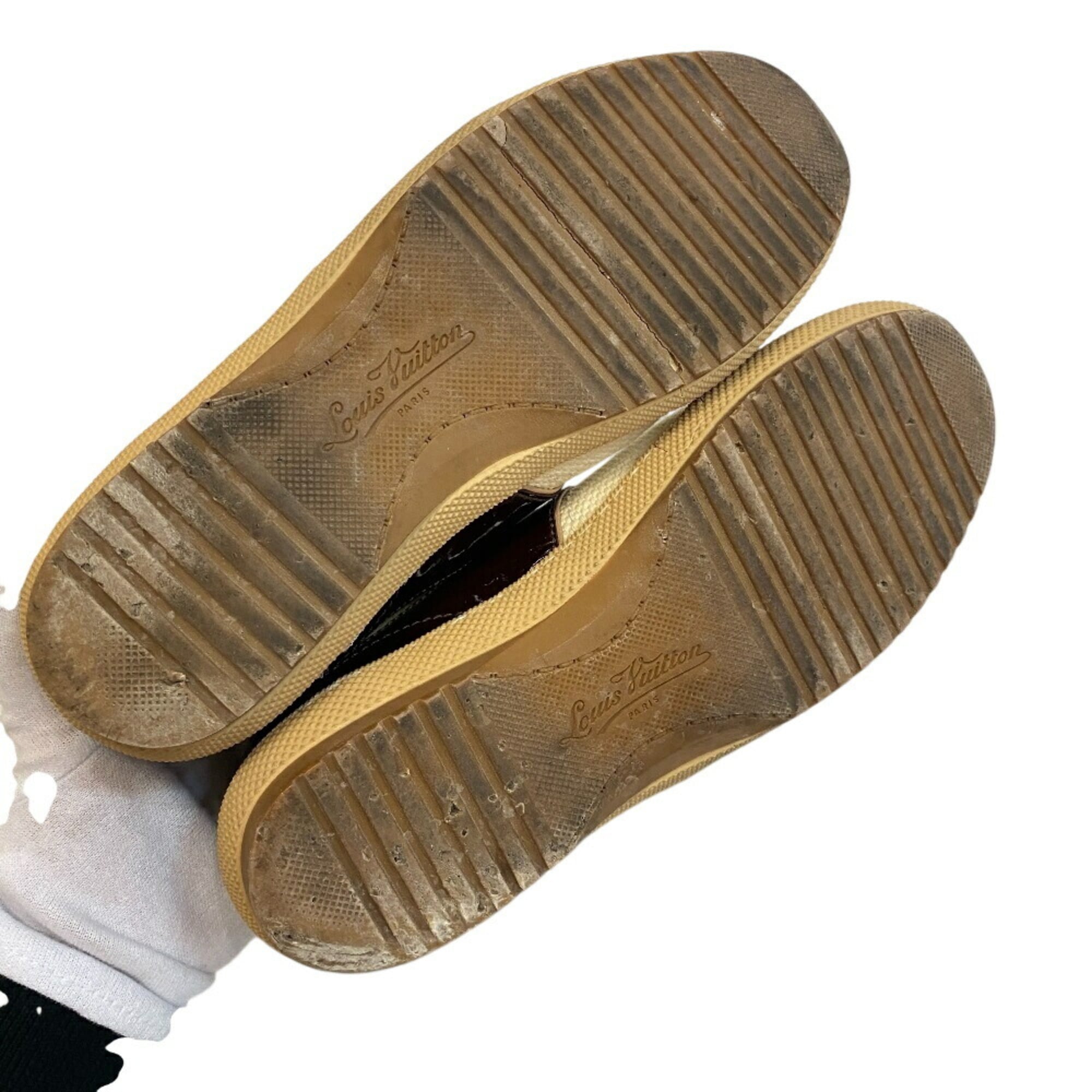 Louis Vuitton Brown White Sneakers (Pre-Owned)