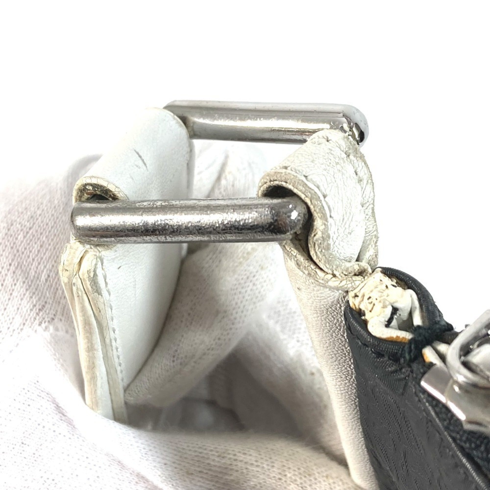 Loewe Black White Leather Pvc Pochette Shoulder Bag (Pre-Owned)