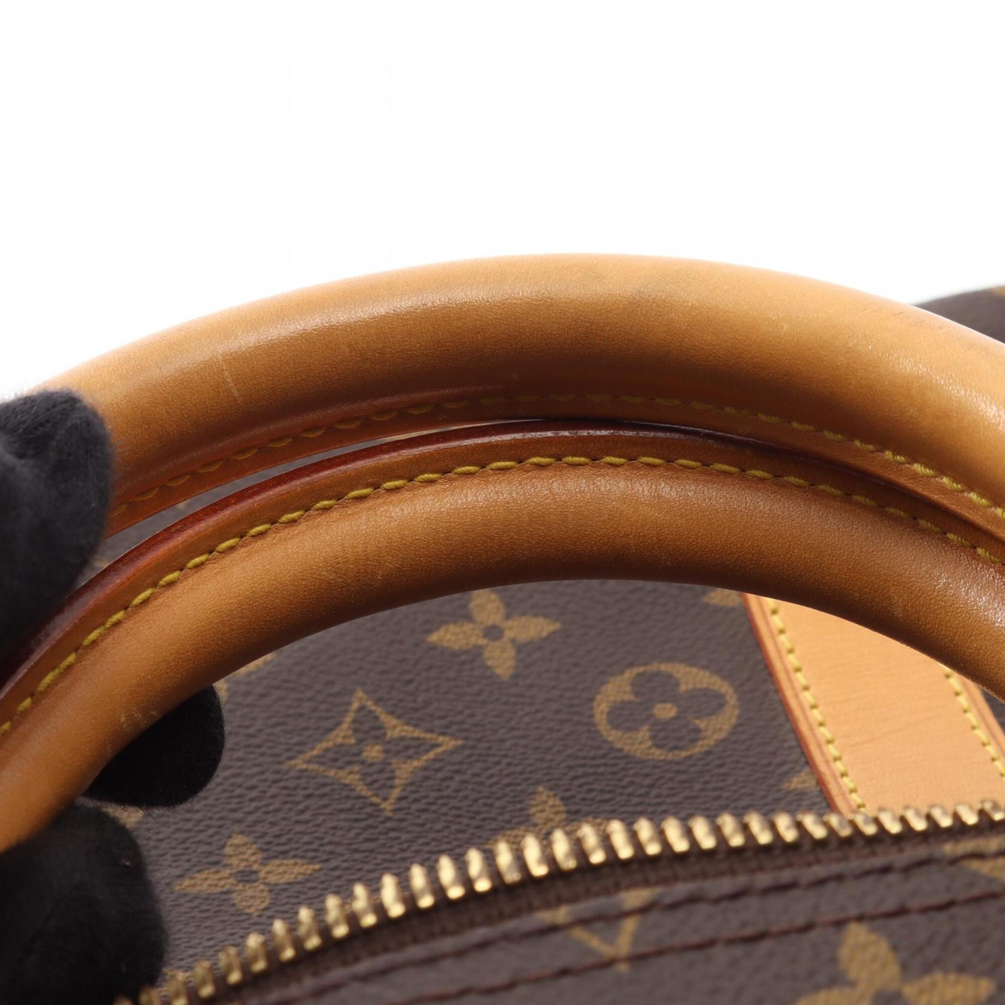 Louis Vuitton Brown Pvc Leather Boston Bag Handbag (Pre-Owned)