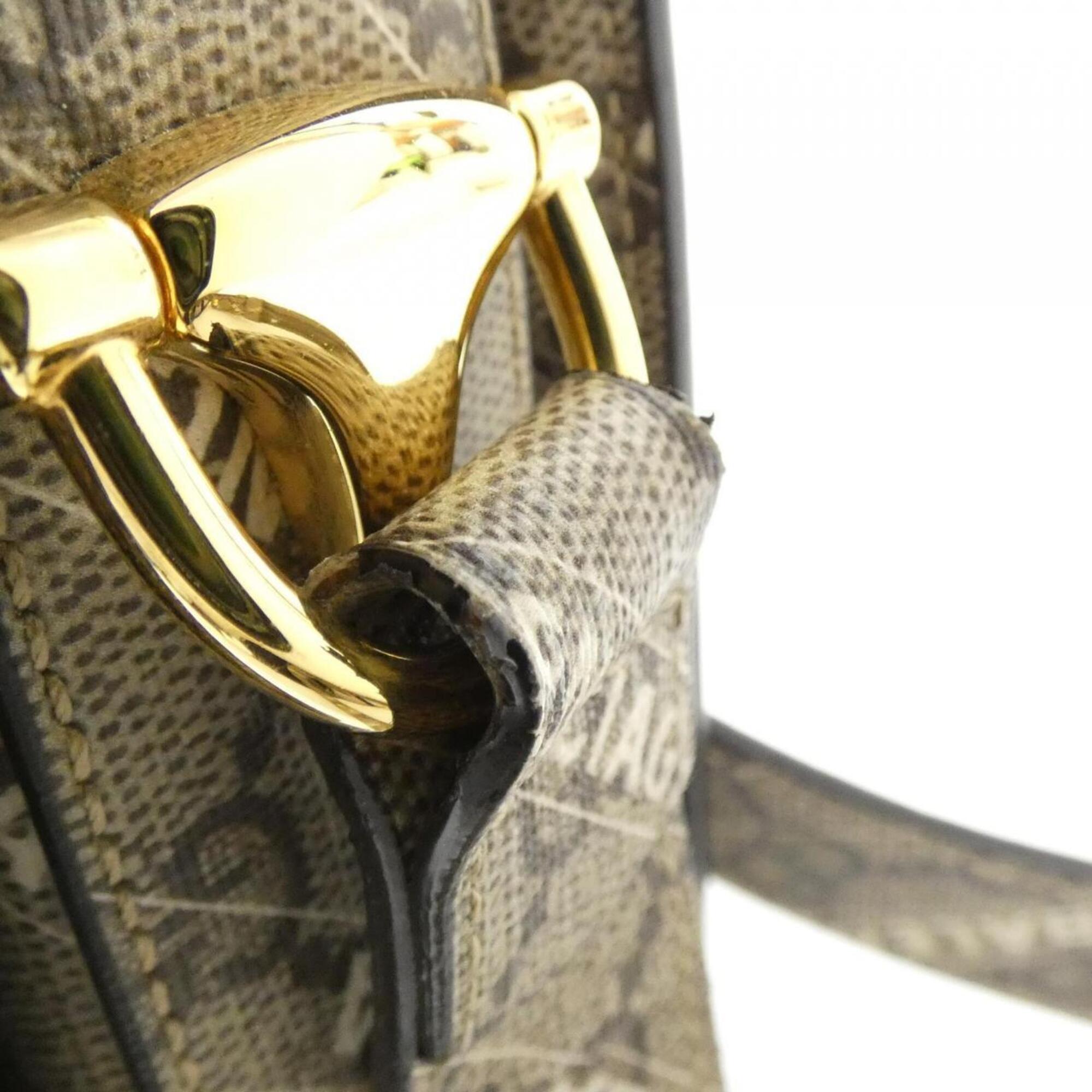 Gucci Beige Gg Supreme Canvas Shoulder Bag (Pre-Owned)
