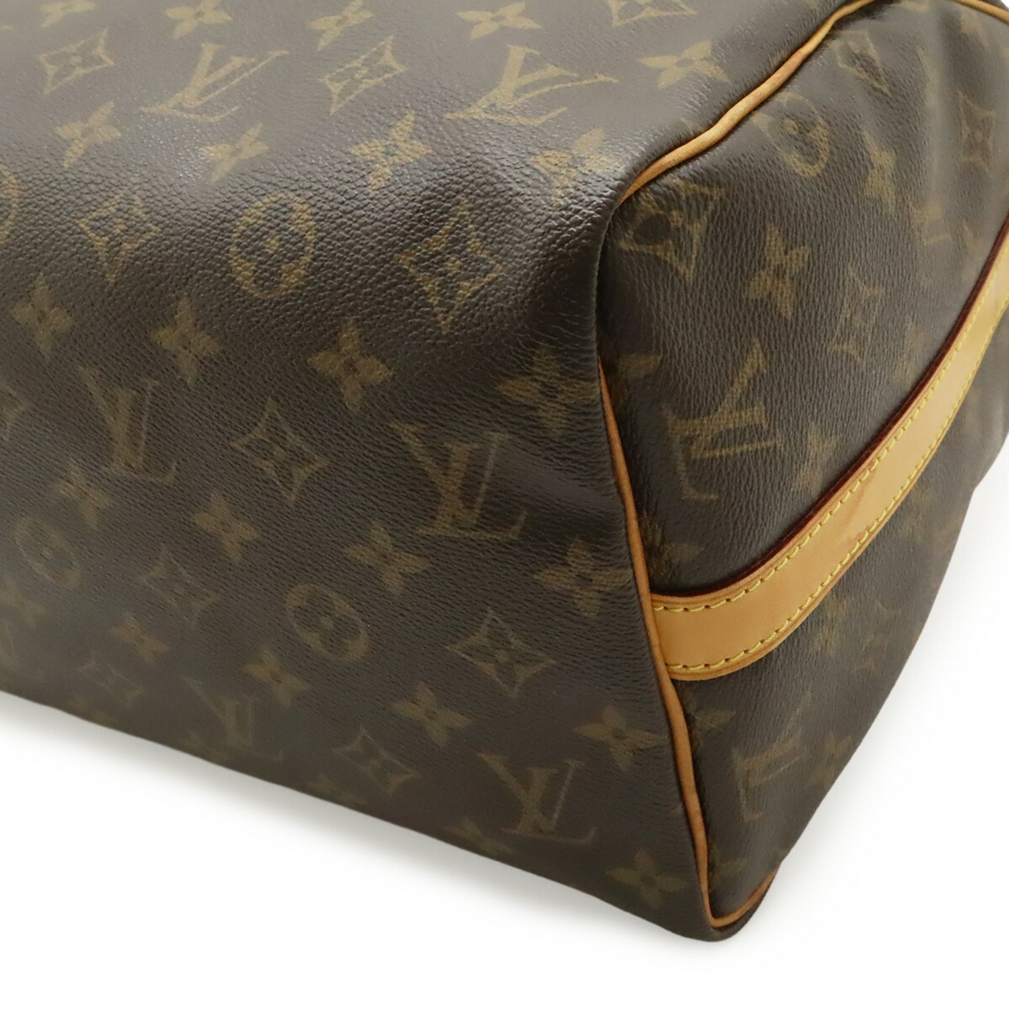 Louis Vuitton Brown Monogram Canvas Pvc Coated Canvas Boston Bag Handbag Shoulder Bag (Pre-Owned)