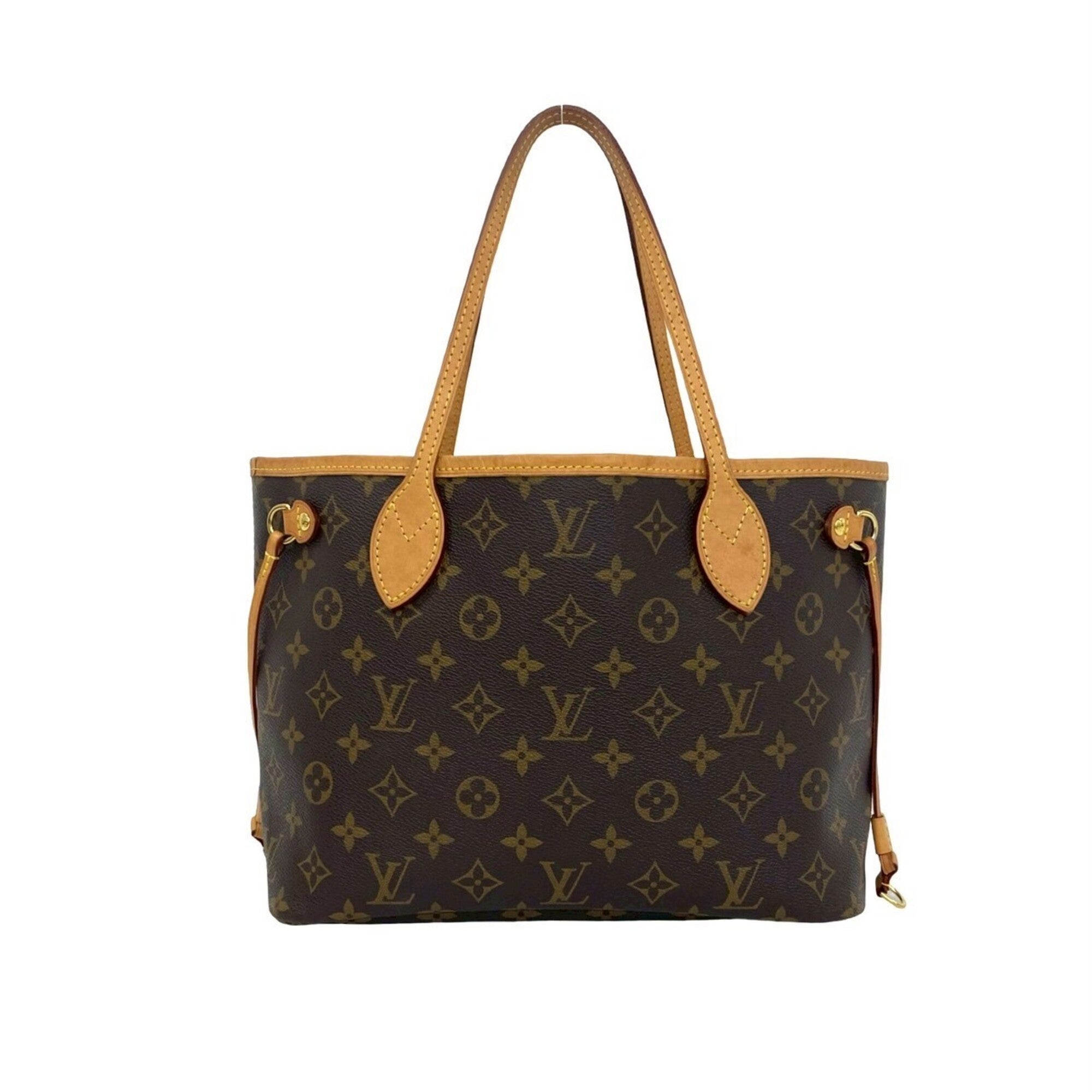 Louis Vuitton Brown Leather Pvc Handbag Tote Bag (Pre-Owned)