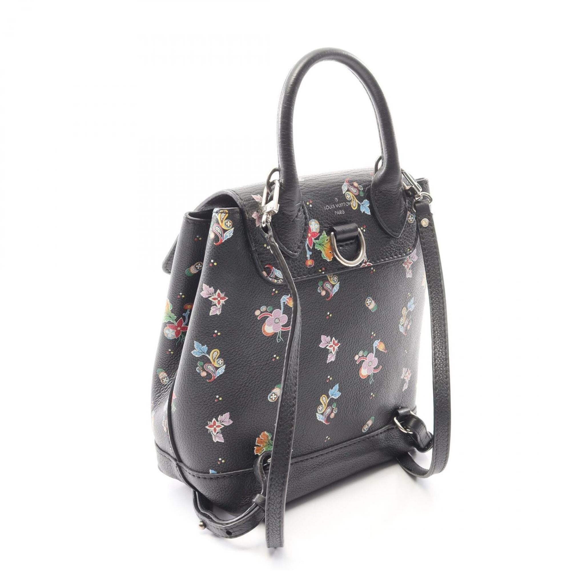 Louis Vuitton Black Leather Backpack (Pre-Owned)