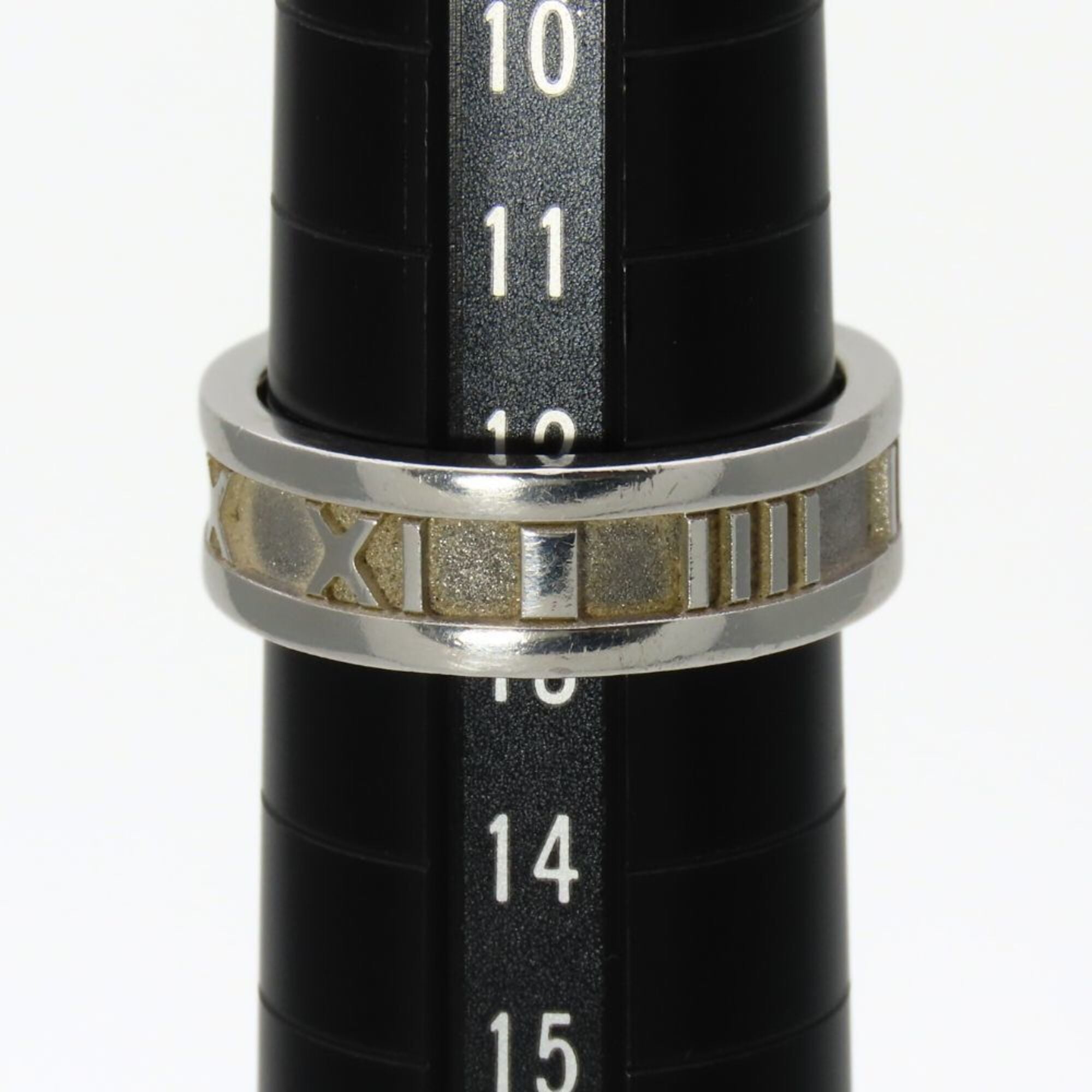 Tiffany Atlas Silver Silver 925 Band Ring (Pre-Owned)