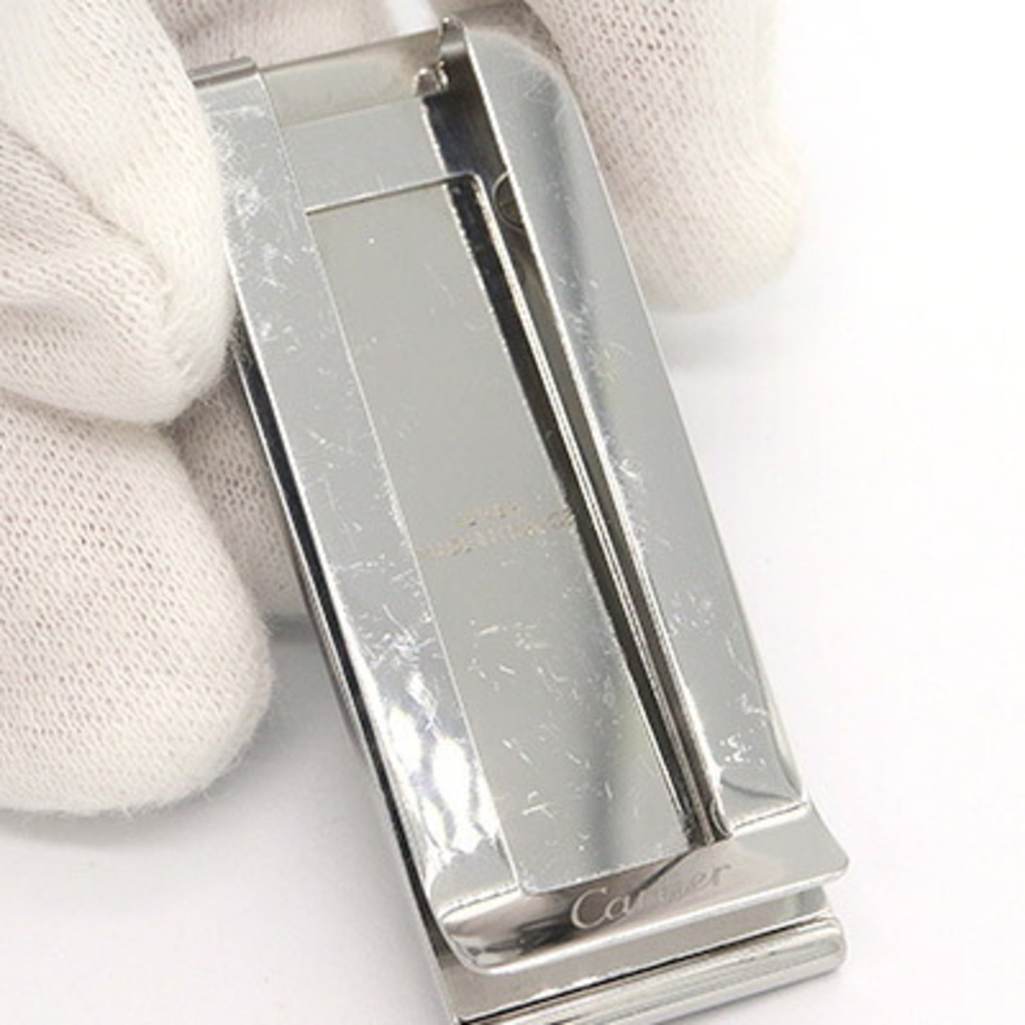 Cartier C De Cartier Silver Stainless Steel Money Clip (Pre-Owned)