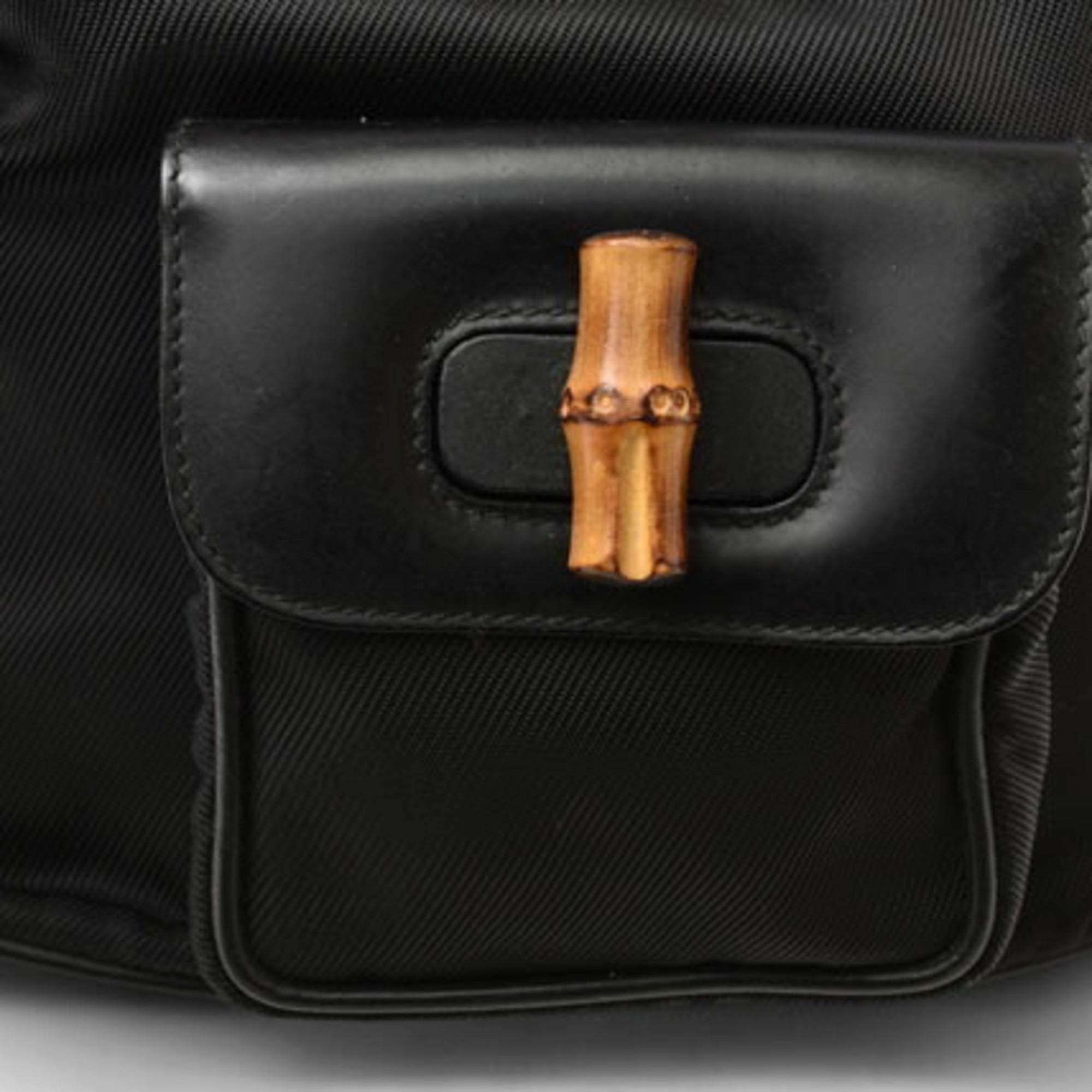 Gucci Black Leather Backpack (Pre-Owned)