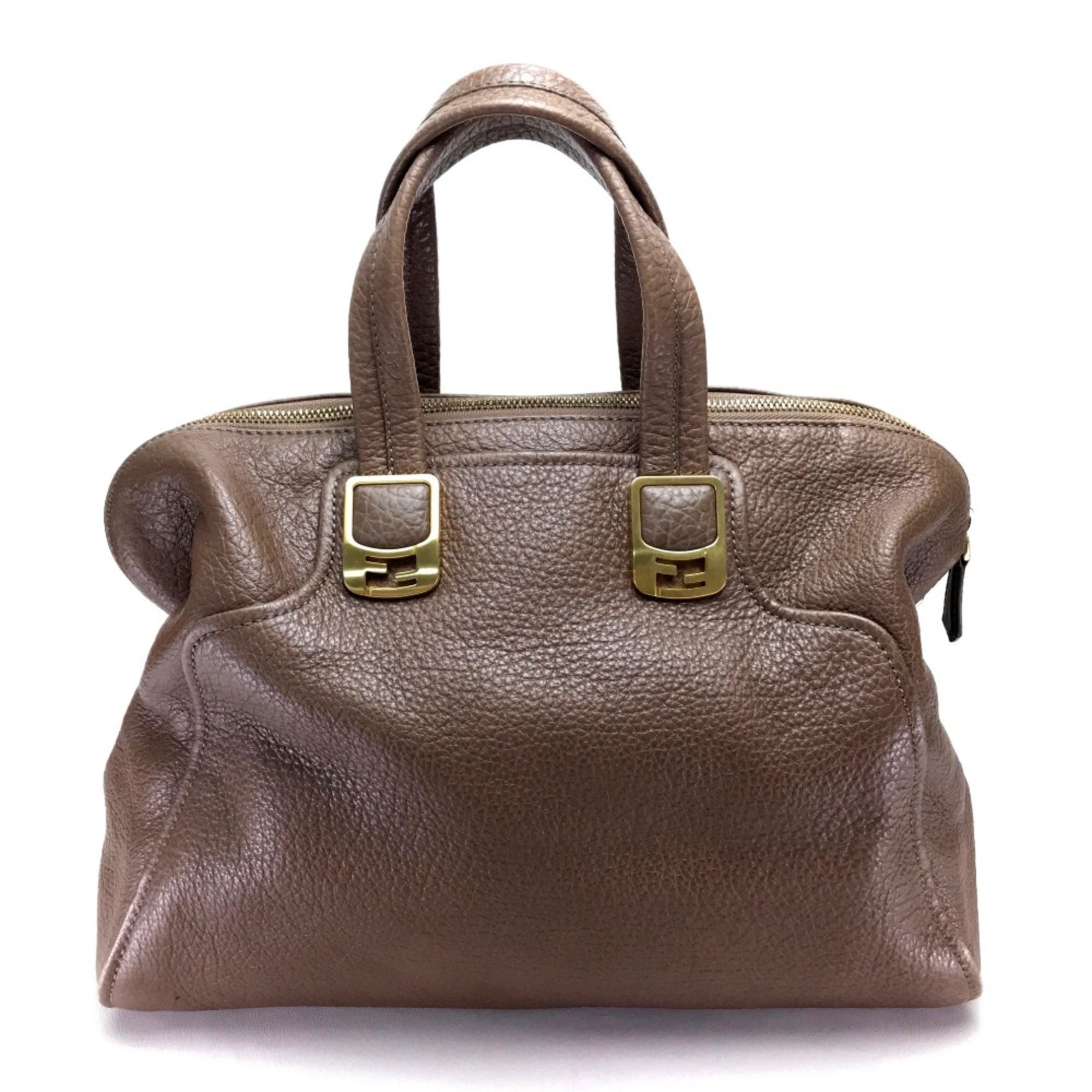 Fendi Brown Leather Handbag (Pre-Owned)