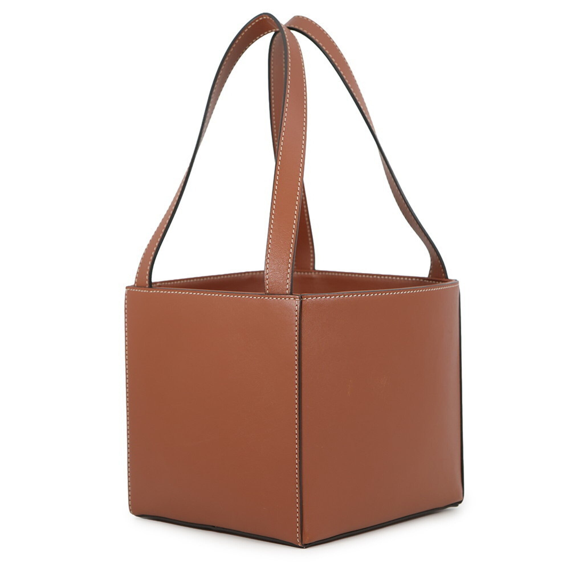 Celine Beige Brown Brown Leather Handbag (Pre-Owned)