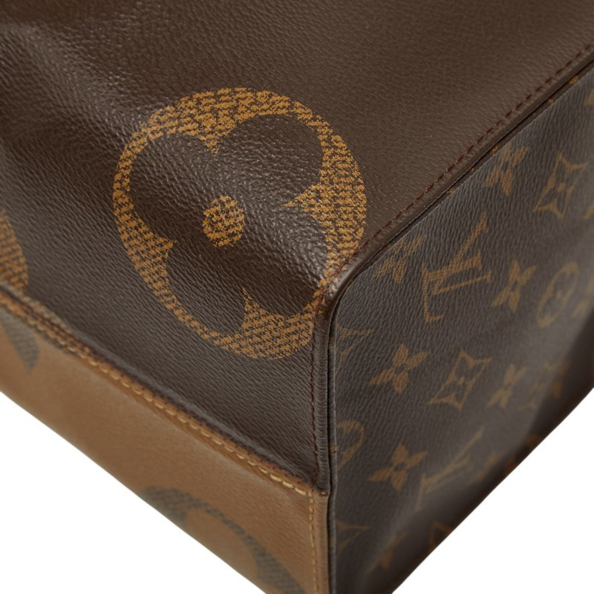 Louis Vuitton Brown Pvc Leather Handbag Shoulder Bag (Pre-Owned)