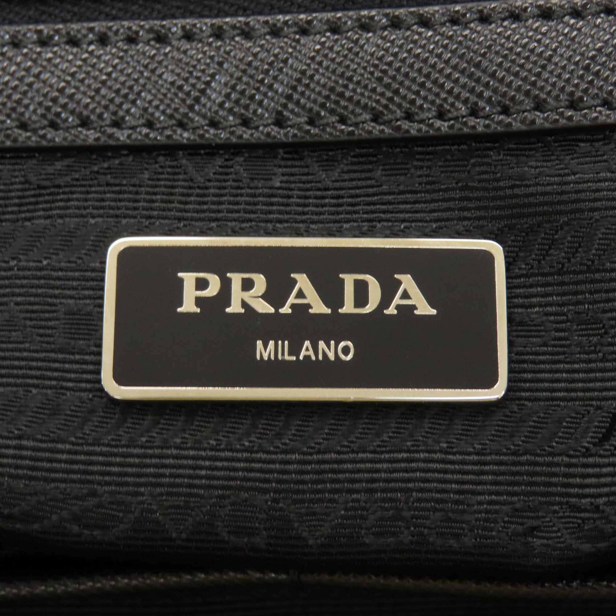 Prada Blue Yellow Nylon Tote Bag (Pre-Owned)