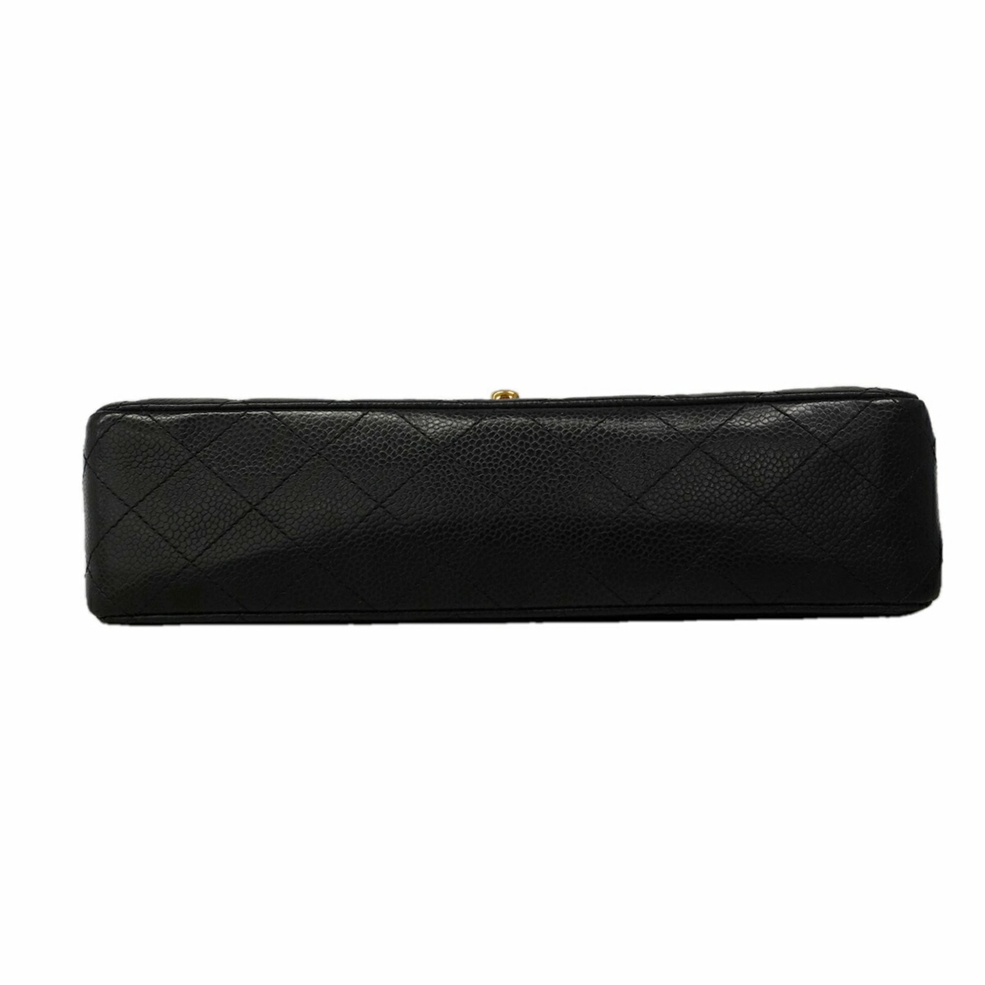 Chanel Black Grained Calfskin Shoulder Bag (Pre-Owned)