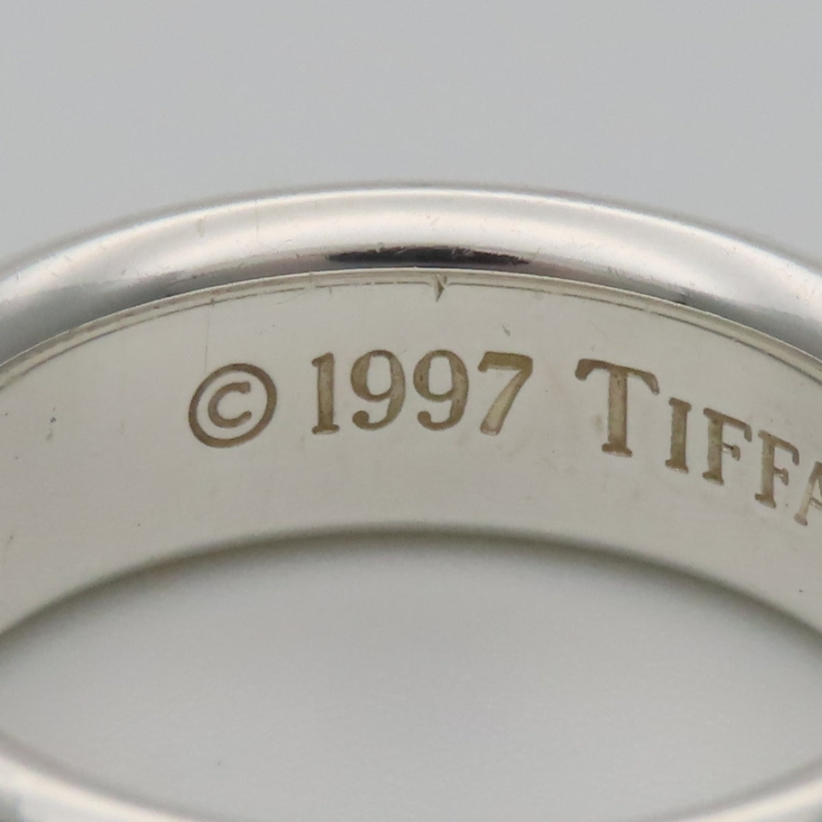 Tiffany Silver Silver 925 Band Ring (Pre-Owned)