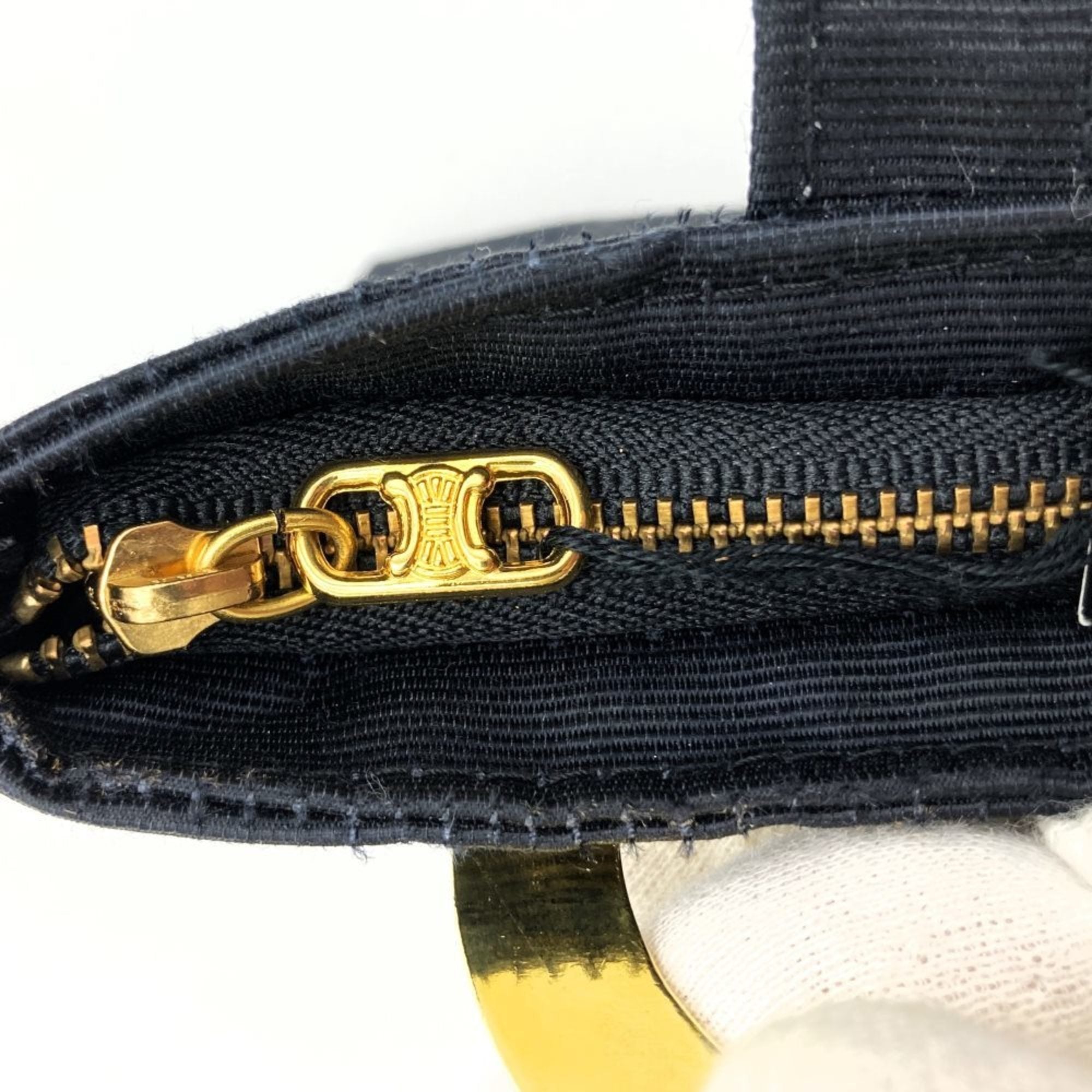 Celine Black Polyester Handbag Vanity Bag (Pre-Owned)