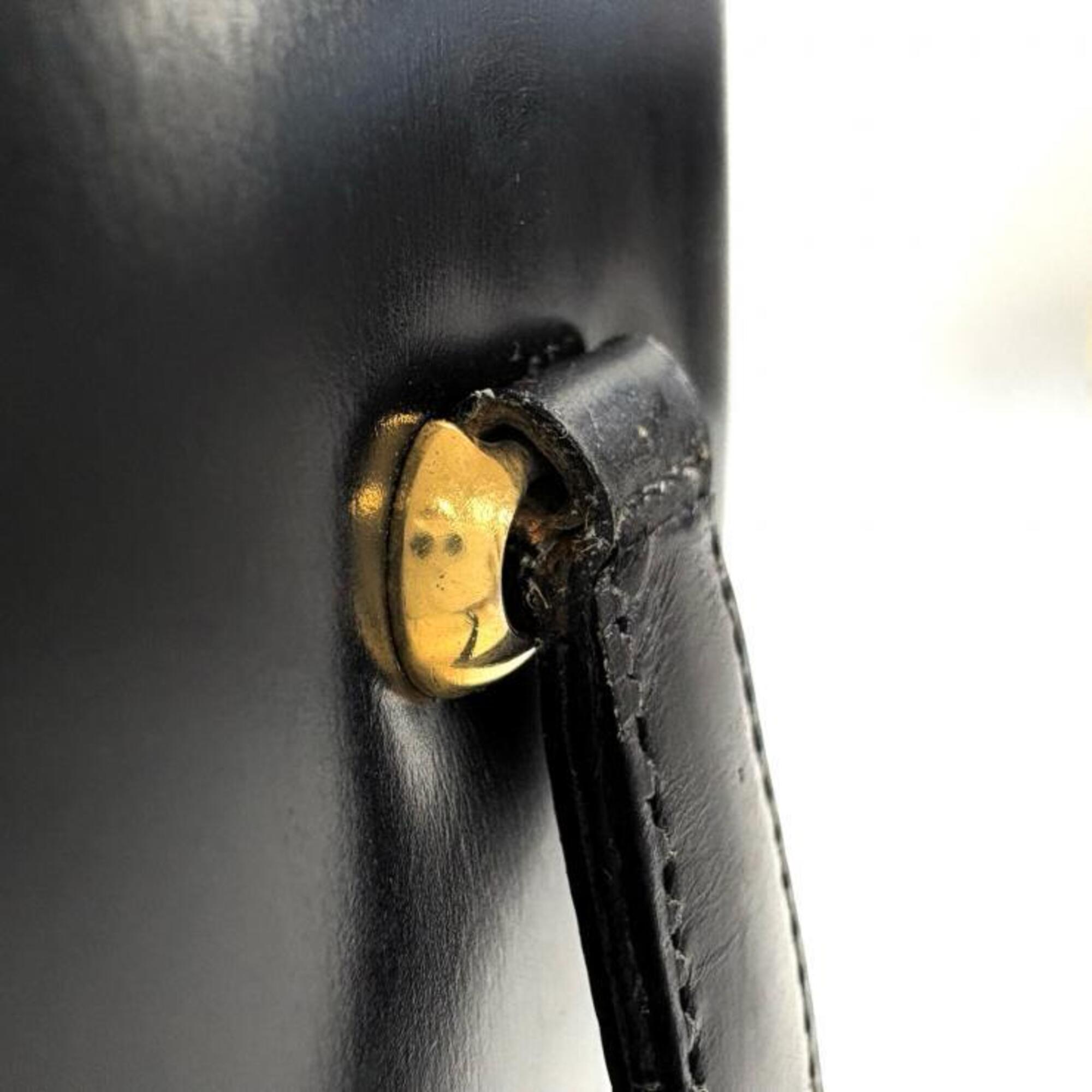 Celine Black Leather Handbag (Pre-Owned)
