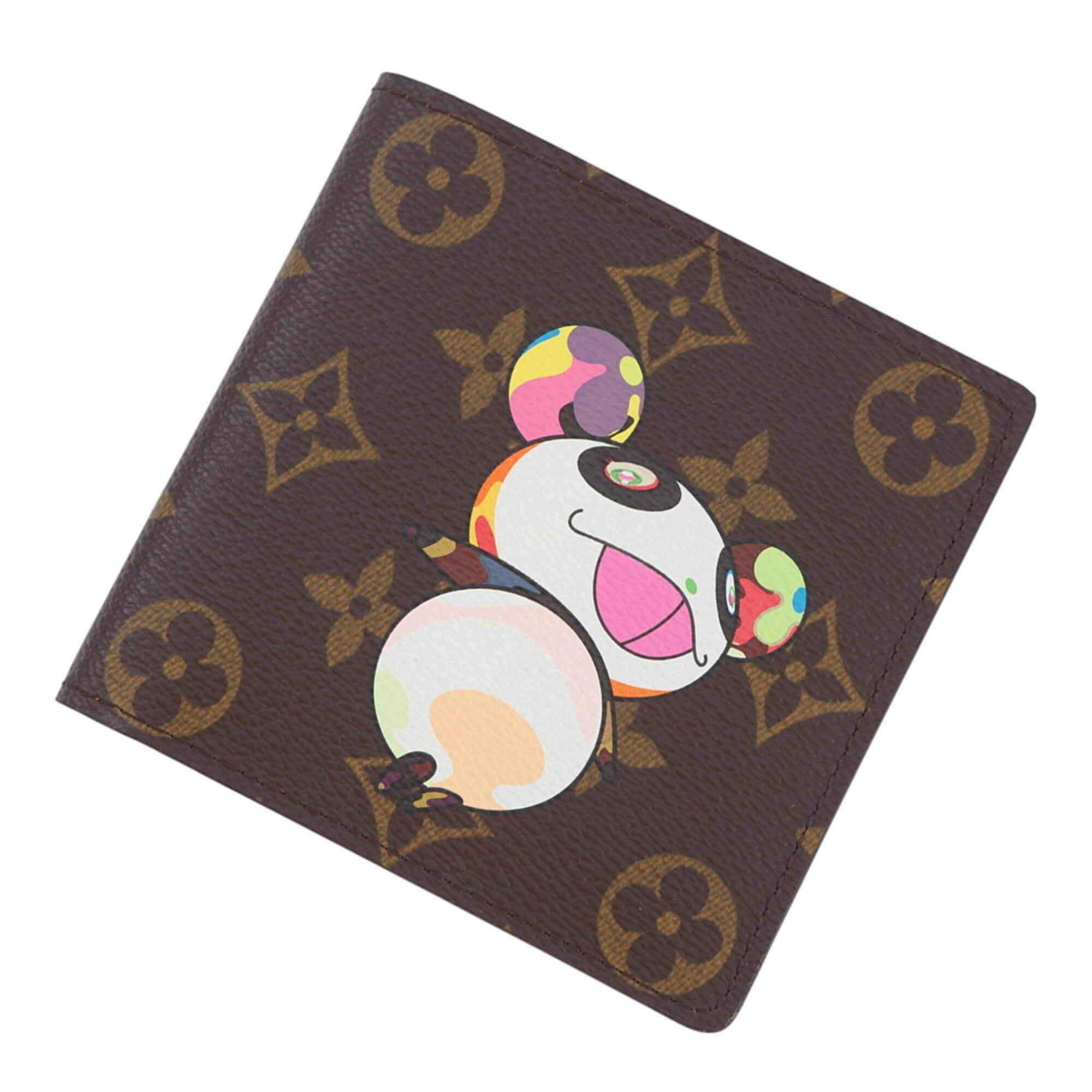 Louis Vuitton Brown Monogram Panda Multi-Color Monogram Wallet (Bi-Fold) (Pre-Owned)