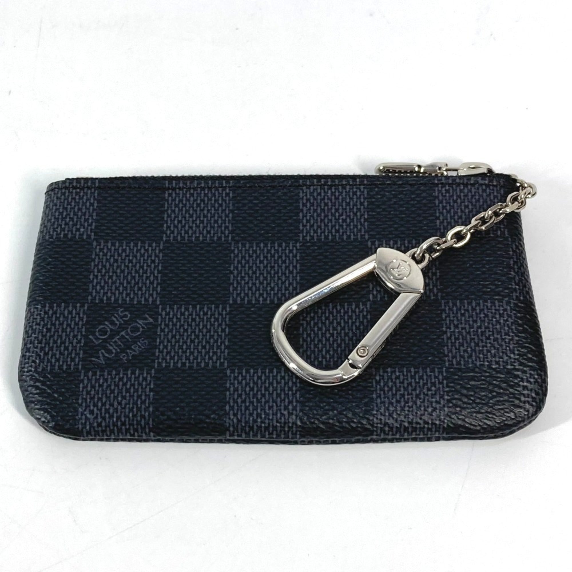 Louis Vuitton Black Damier Graphite Coin Purse/Coin Case (Pre-Owned)