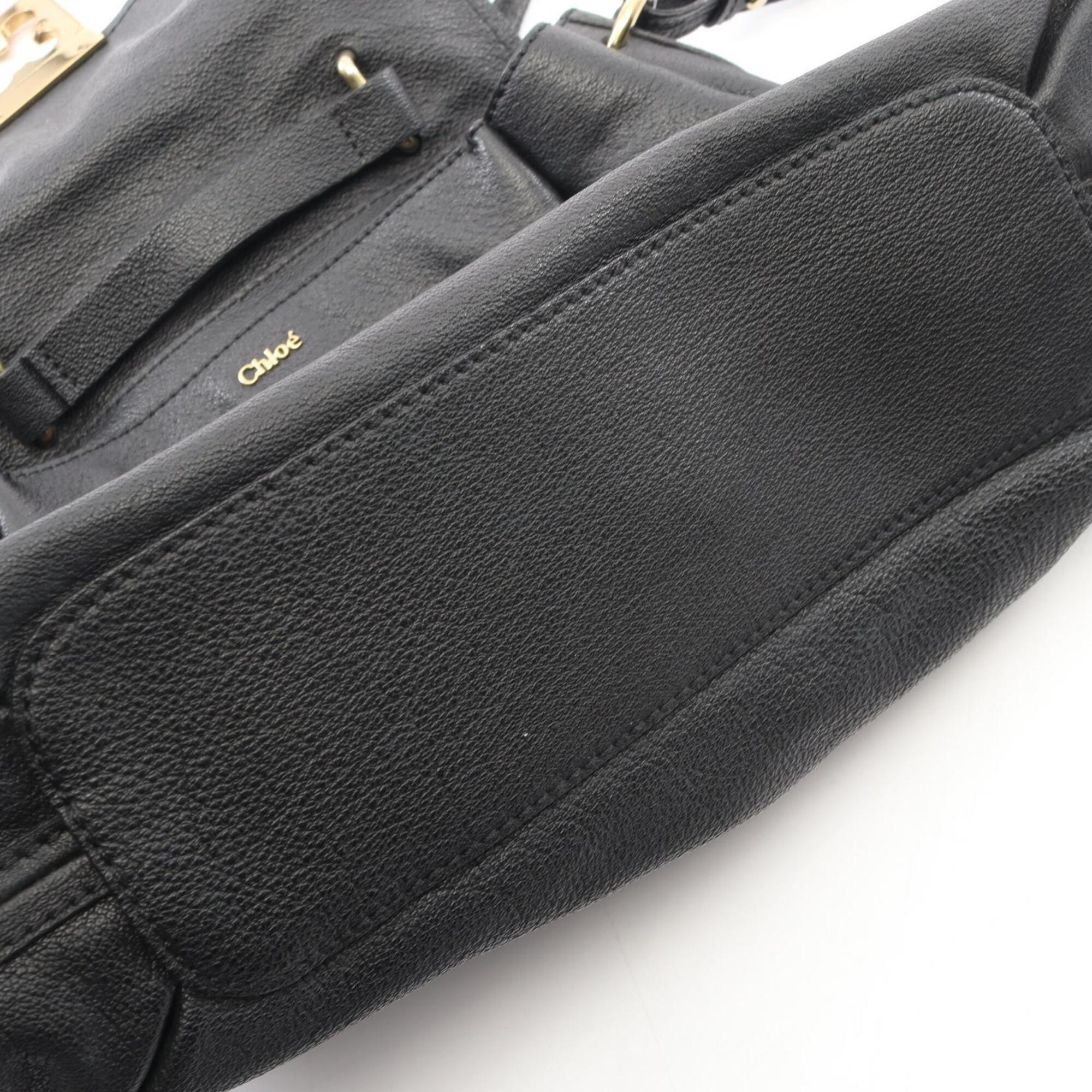 Chloé Black Leather Handbag (Pre-Owned)