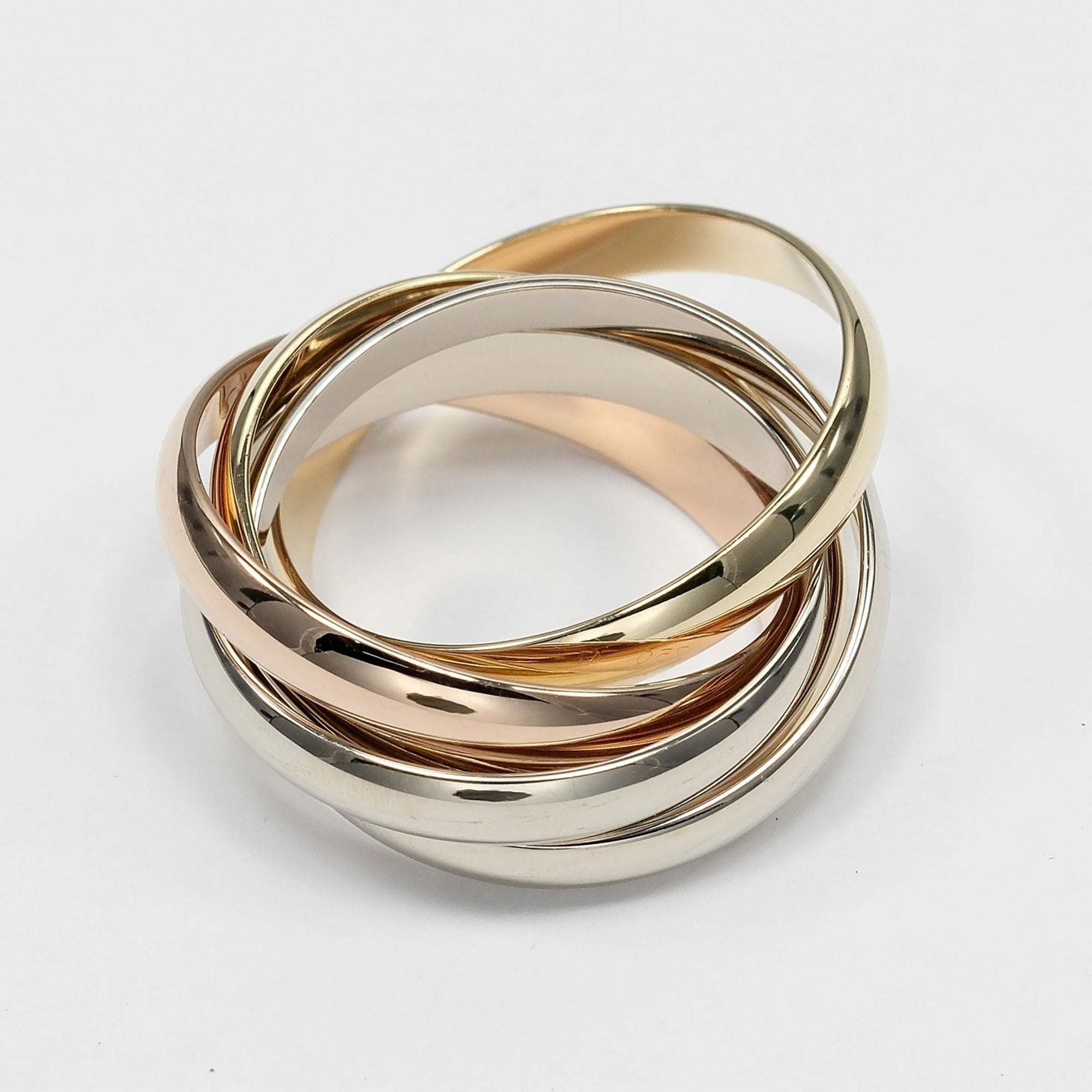 Cartier Gold Silver Yellow Gold (18K) Pink Gold (18K) White Gold (18K) Band Ring (Pre-Owned)