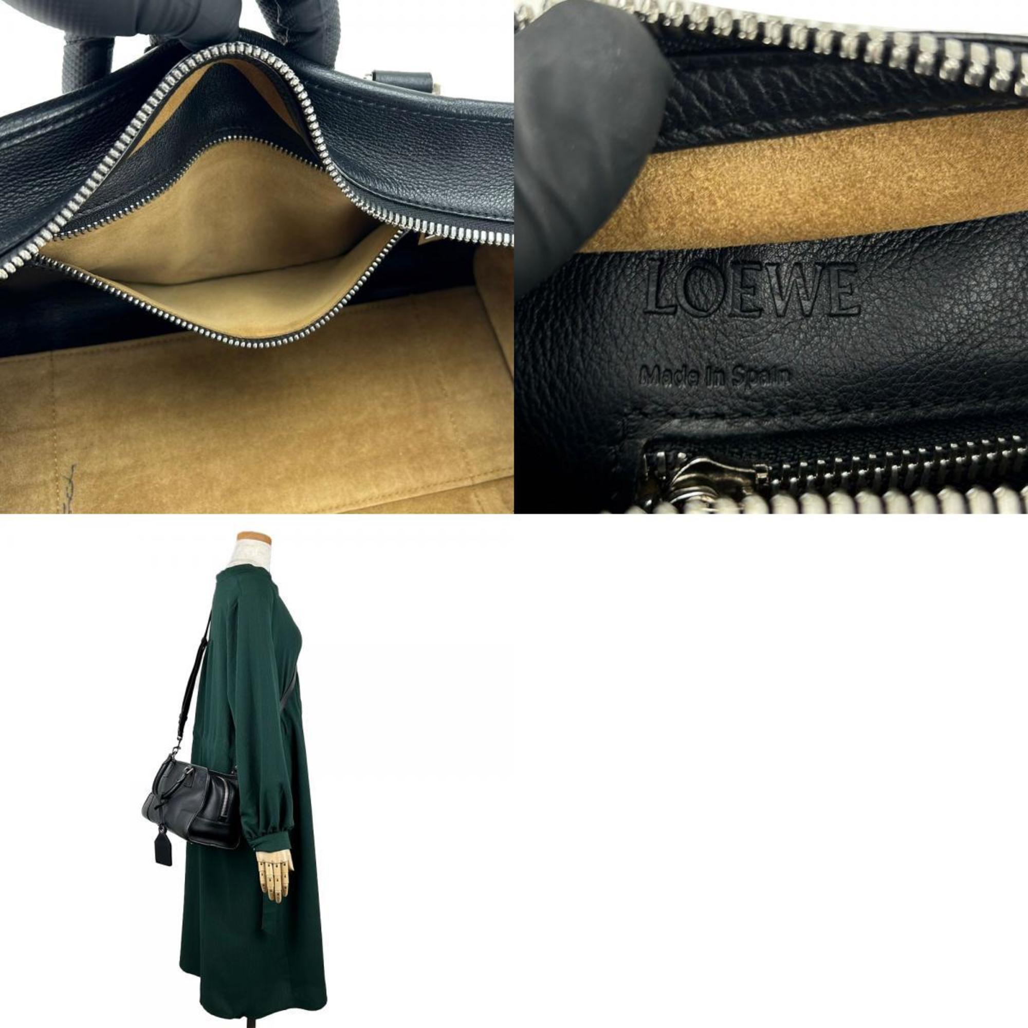 Loewe Amazona Black Leather Handbag (Pre-Owned)