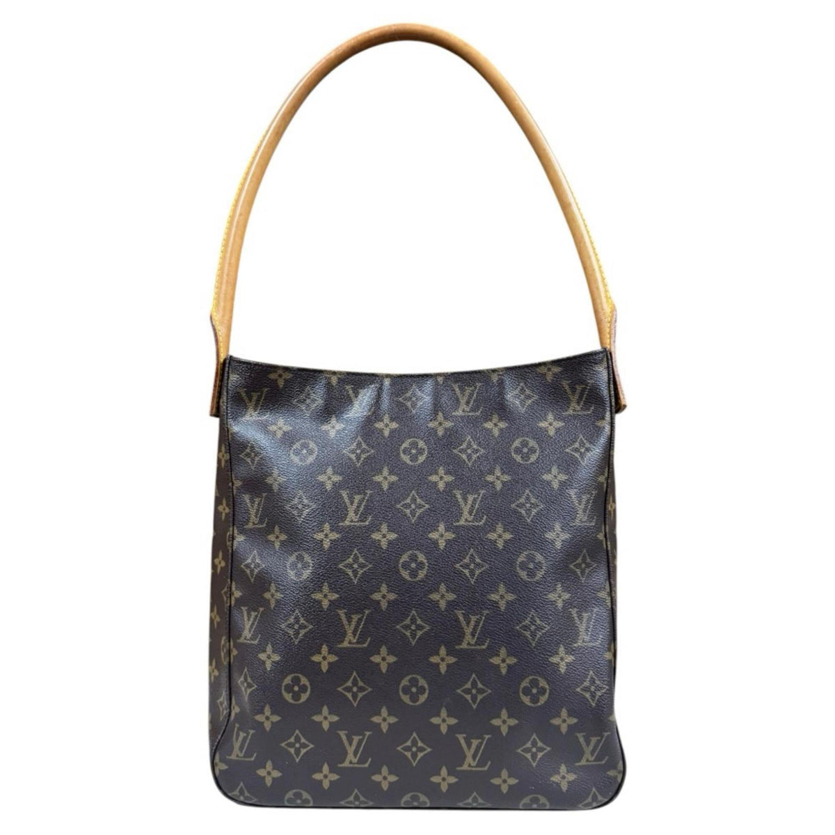 Louis Vuitton Brown Monogram Canvas Shoulder Bag (Pre-Owned)