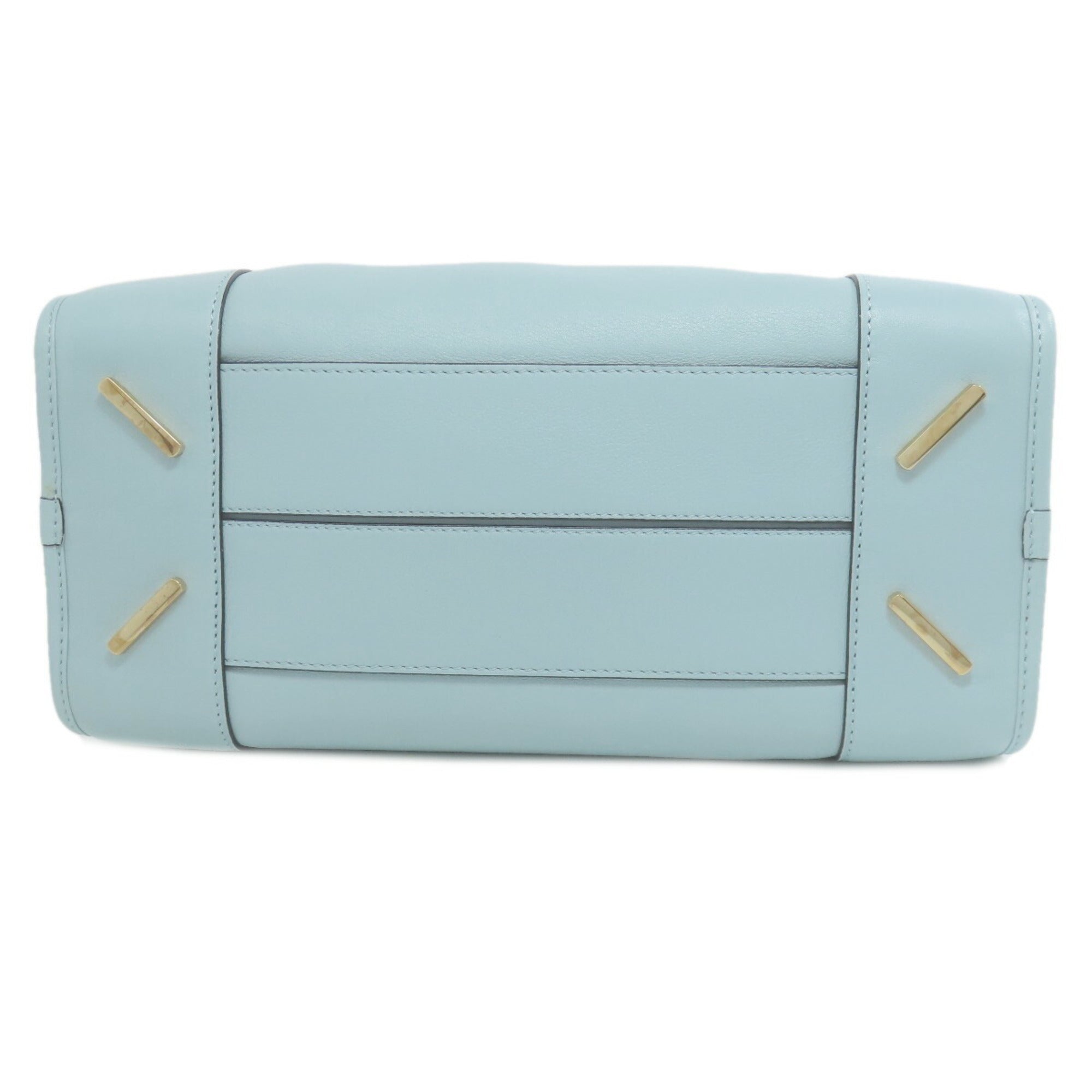Loewe Light Blue Leather Handbag (Pre-Owned)