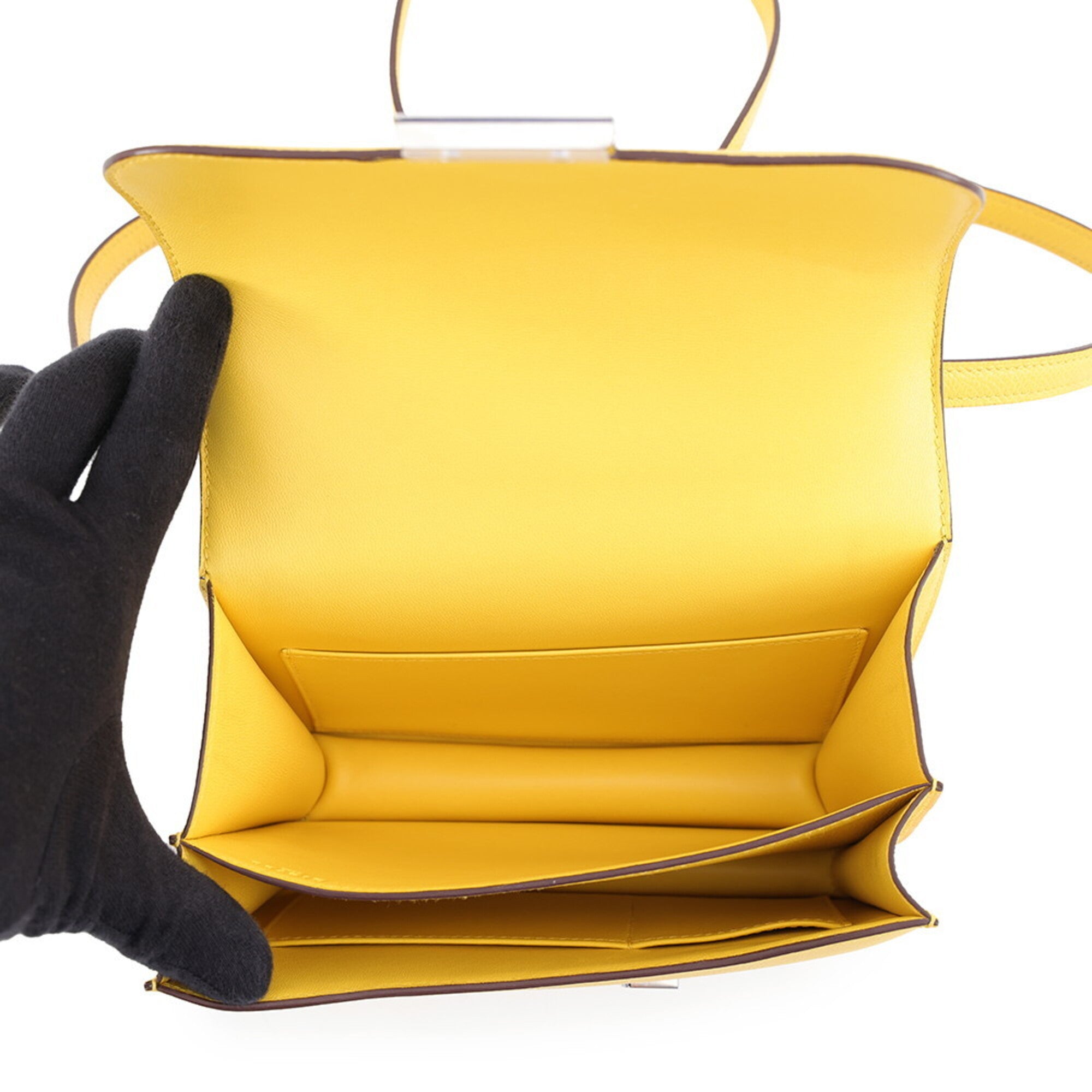 Hermes Yellow Epsom Leather Shoulder Bag (Pre-Owned)