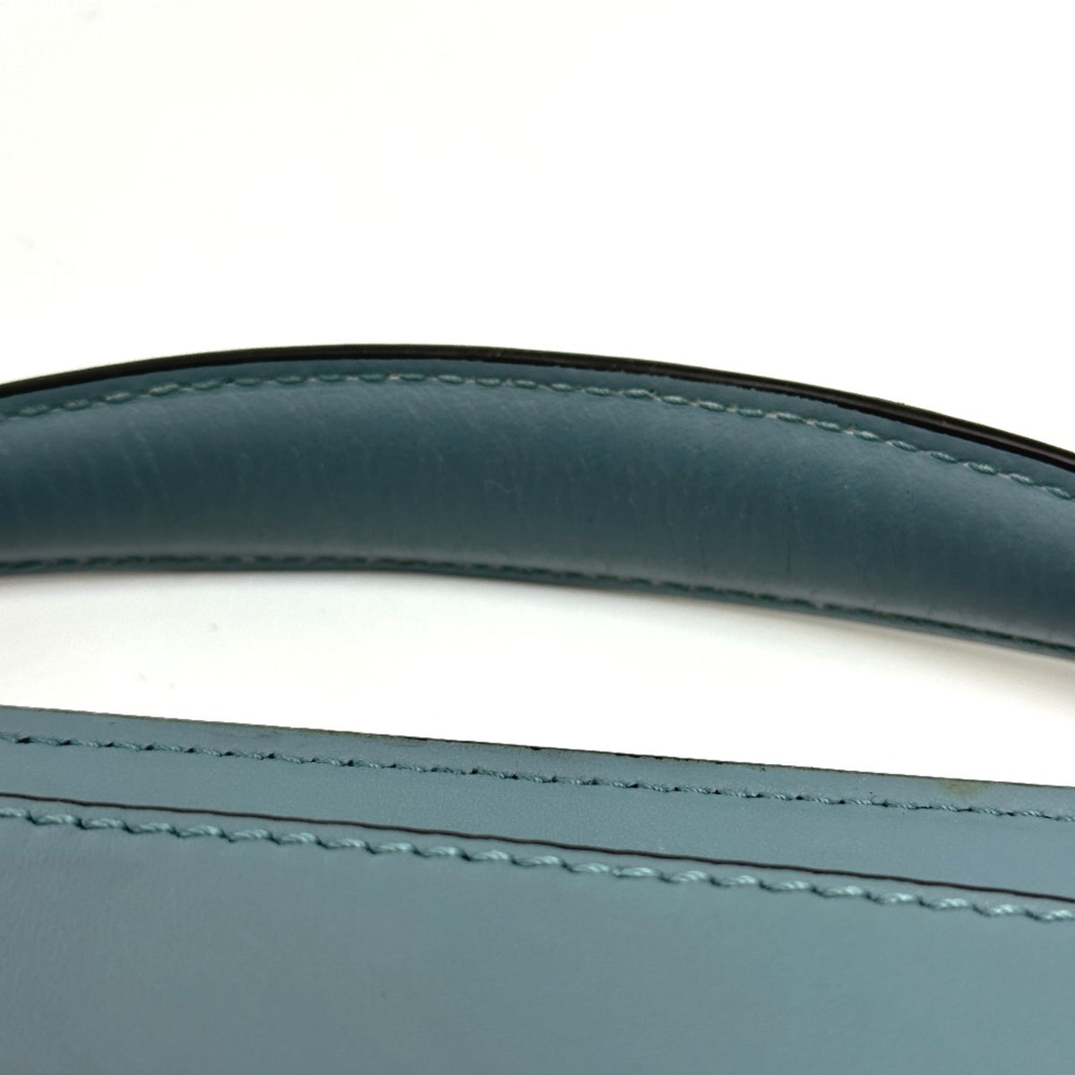 Fendi Blue Leather Handbag (Pre-Owned)