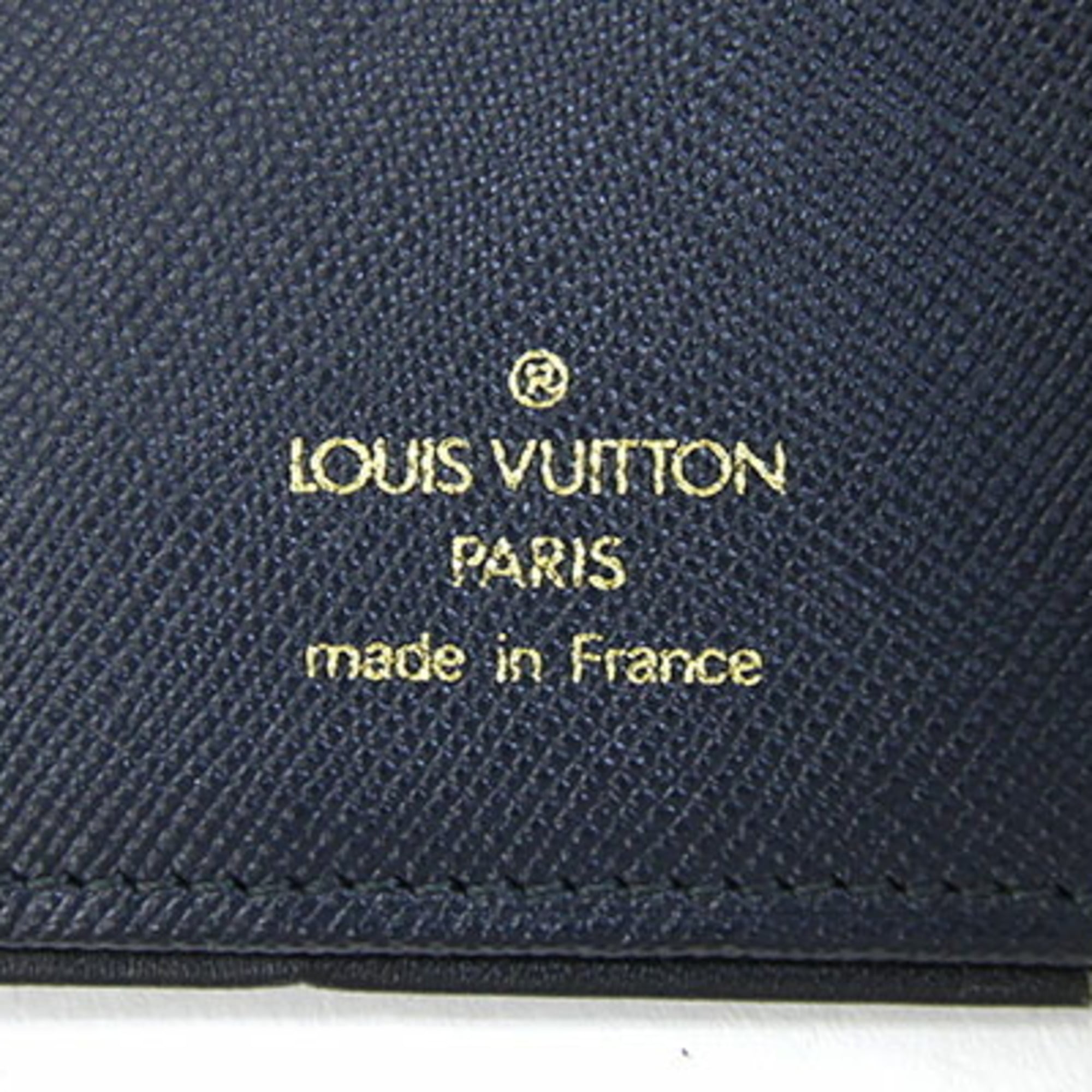 Louis Vuitton Blue Monogram Mini Wallet (Tri-Fold) (Pre-Owned)