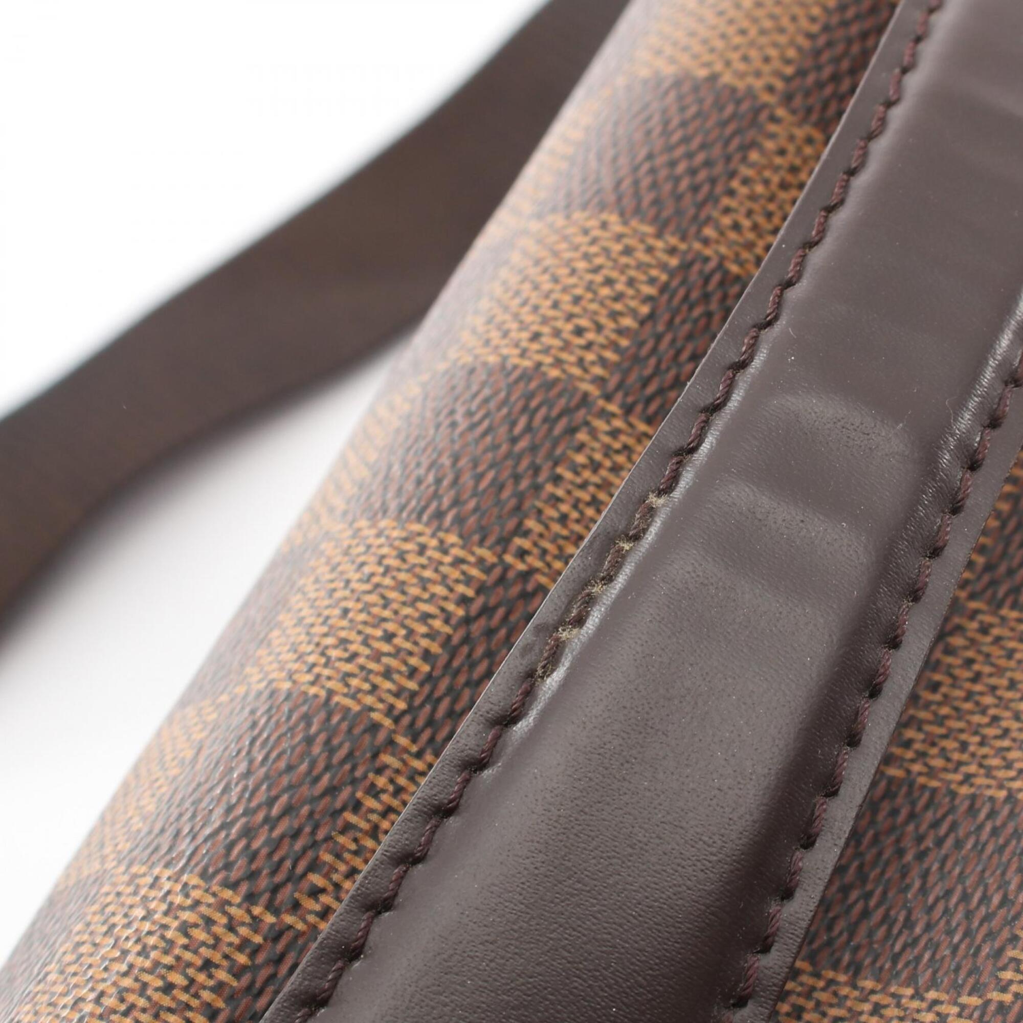 Louis Vuitton Brown Ebene Coated Canvas Leather Handbag Shoulder Bag (Pre-Owned)