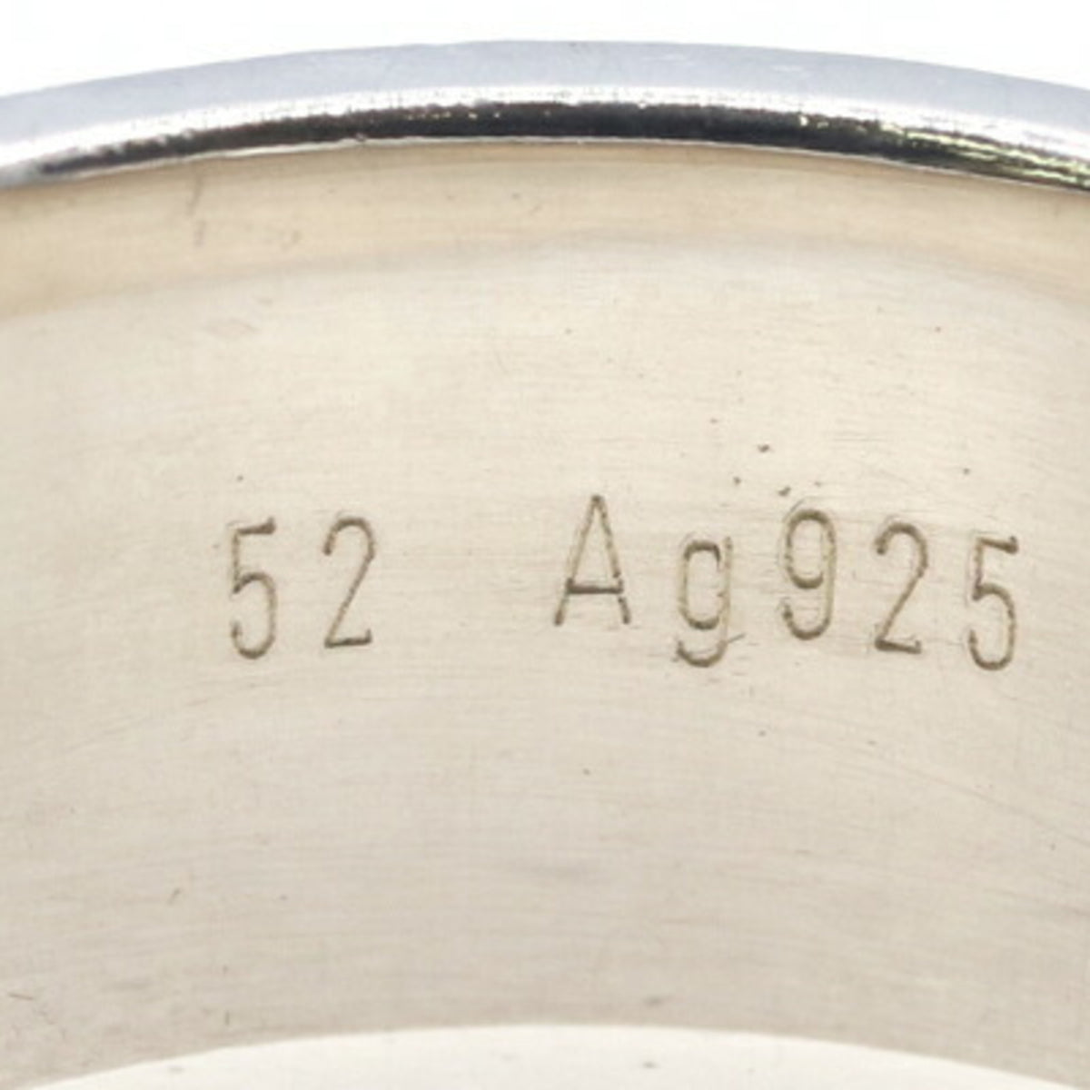 Hermes Sterling Silver 925 Band Ring (Pre-Owned)
