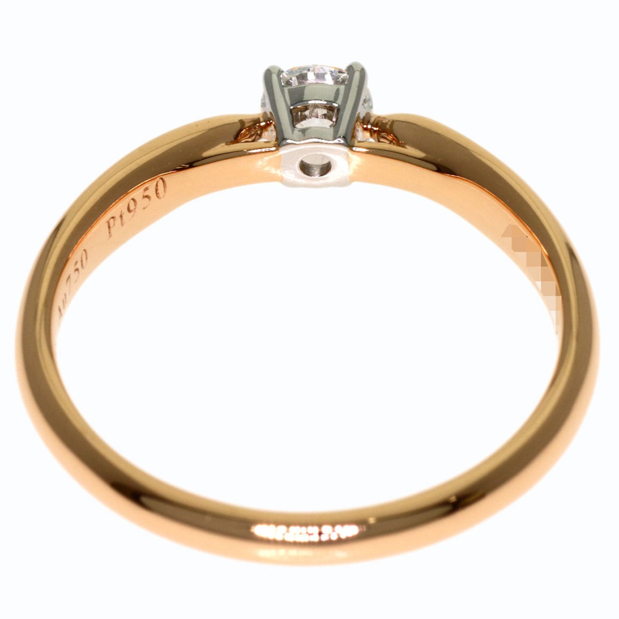 Tiffany Pink Gold (18K) Platinum 950 Band Ring (Pre-Owned)