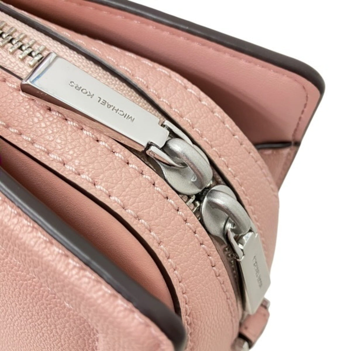 Michael Kors Smoke Pink Leather Handbag Shoulder Bag (Pre-Owned)