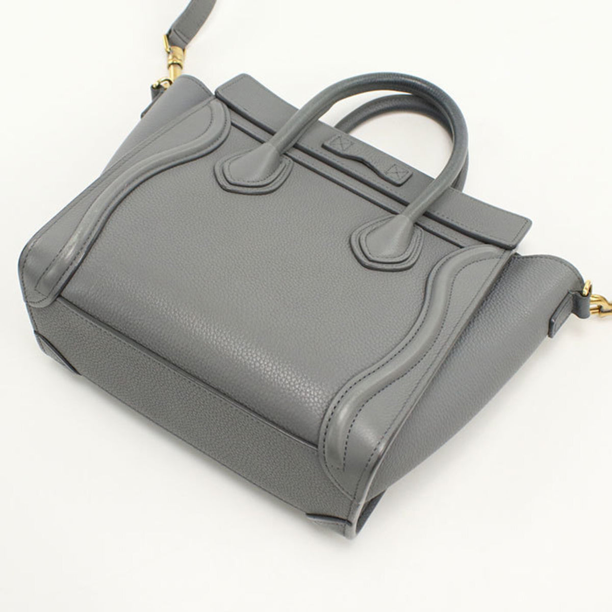 Celine Gray Leather Tote Bag (Pre-Owned)