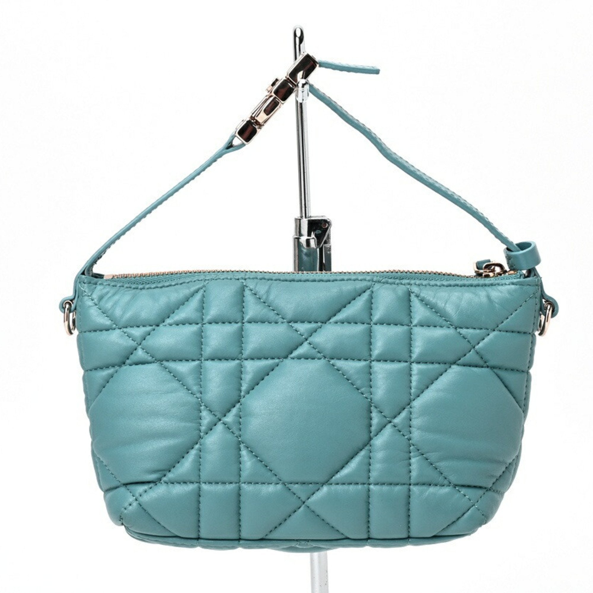 Christian Dior Blue Leather Handbag (Pre-Owned)