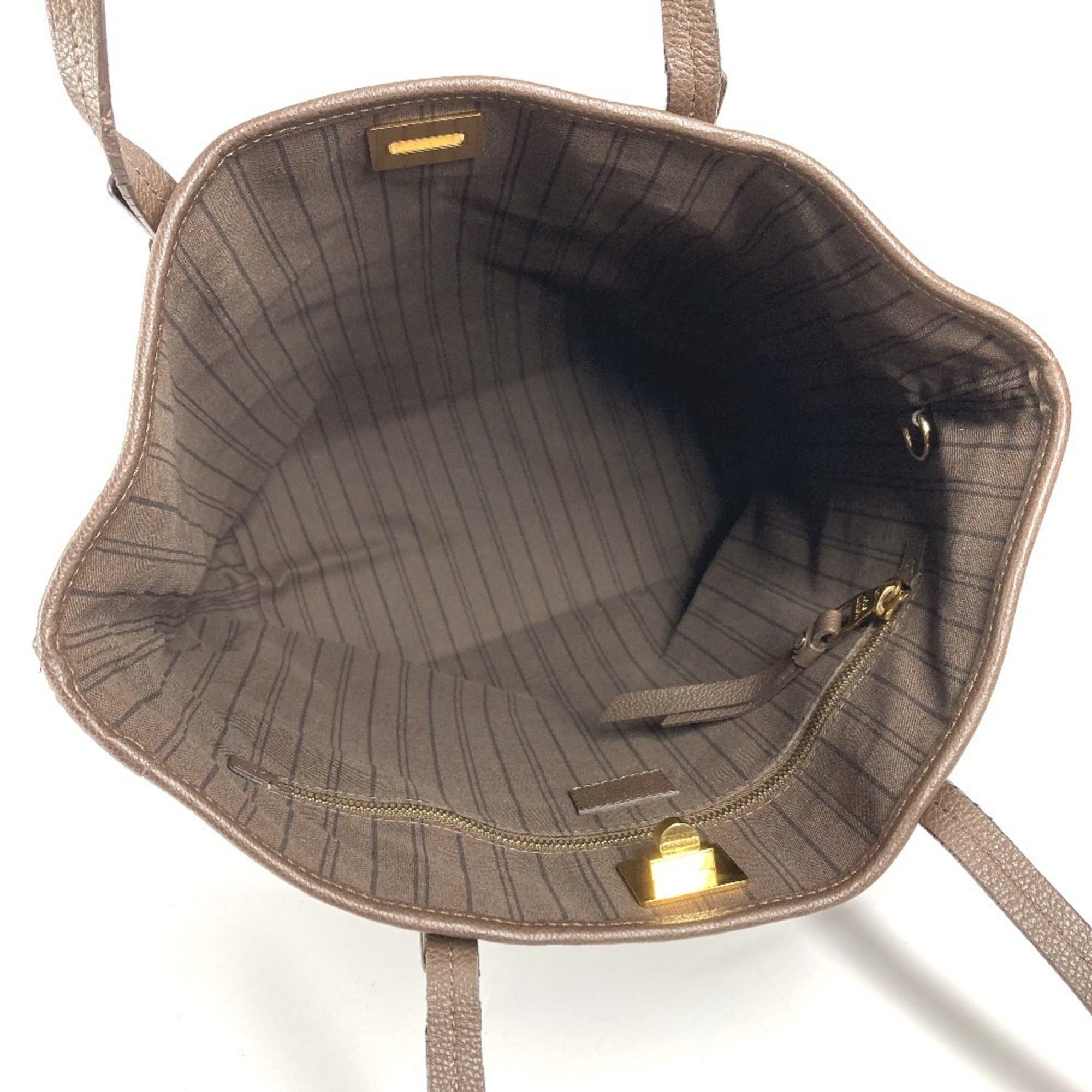 Louis Vuitton Brown Monogram Empreinte Leather Handbag Shoulder Bag Tote Bag (Pre-Owned)