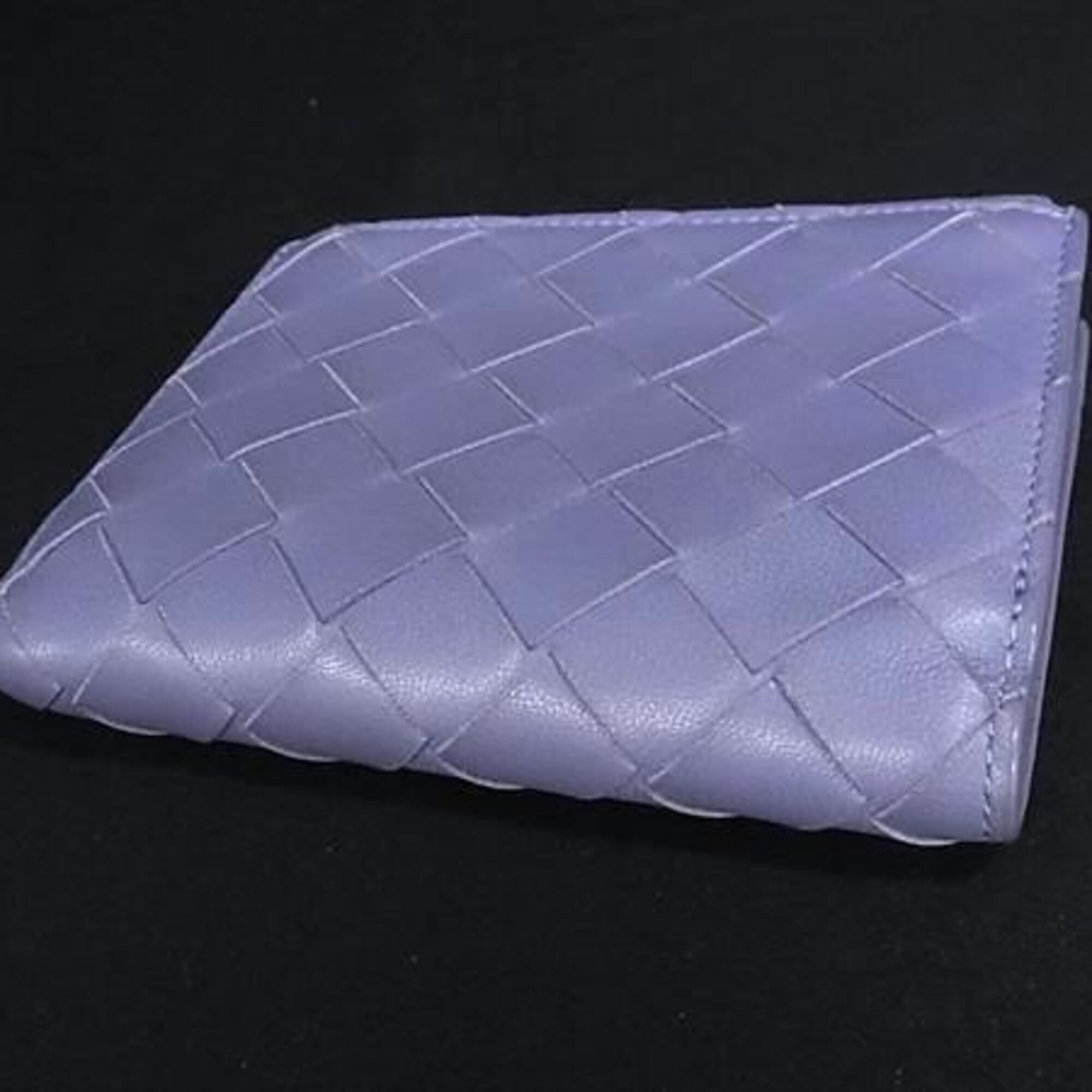 Bottega Veneta Purple Intrecciato Wallet (Bi-Fold) (Pre-Owned)