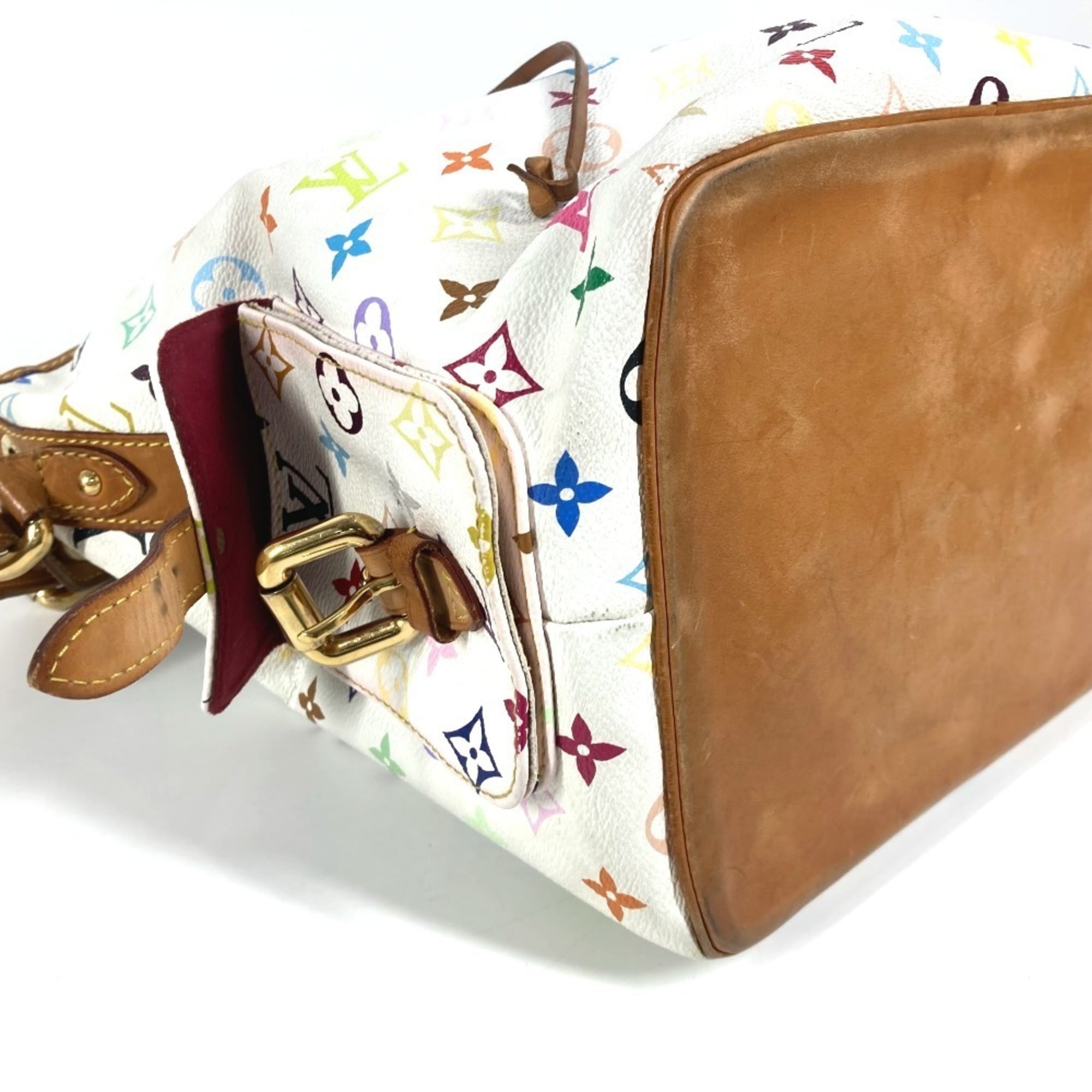 Louis Vuitton Blanc Multi-Color White Monogram Multicolore Shoulder Bag (Pre-Owned)