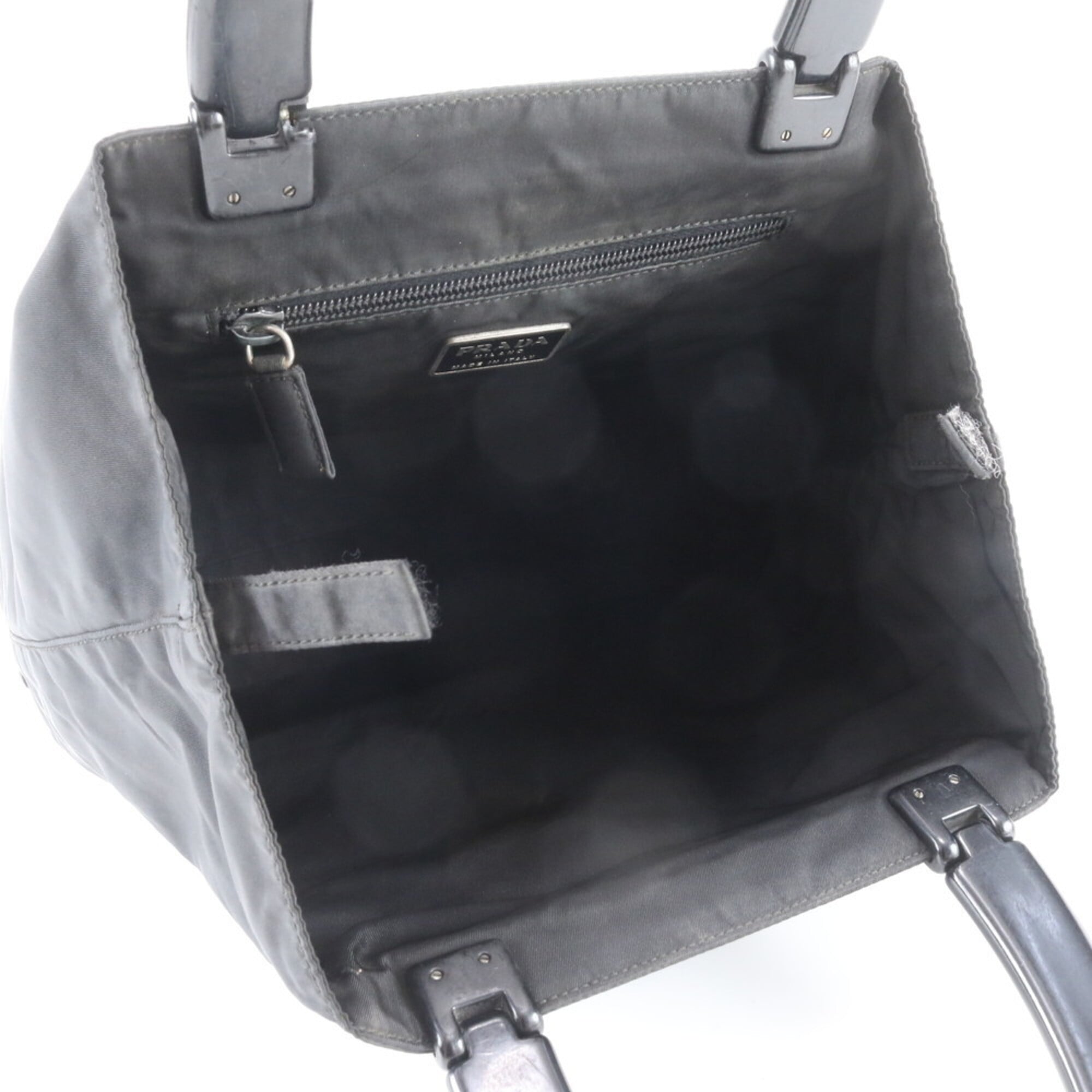 Prada Black Nylon Handbag Tote Bag (Pre-Owned)