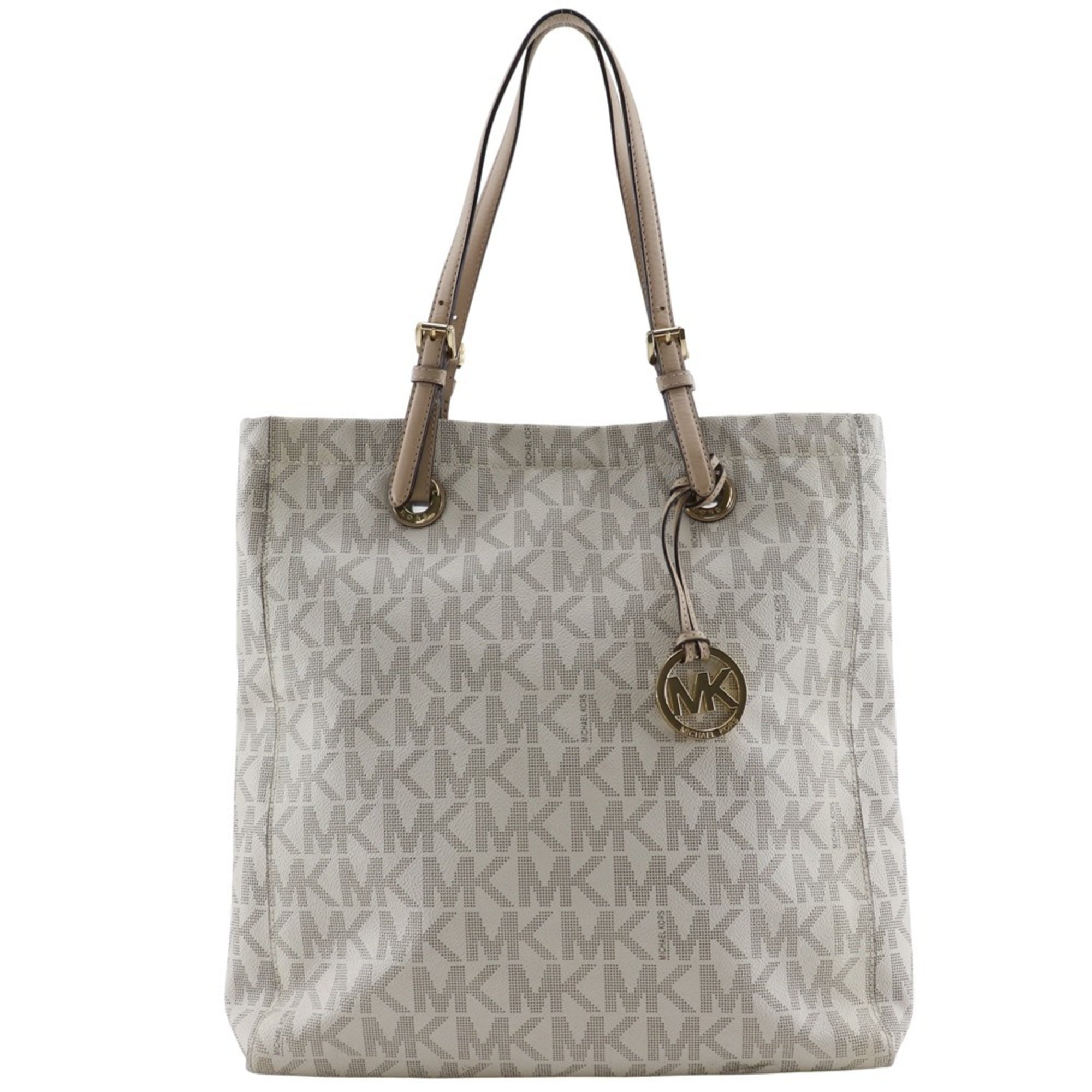 Michael Kors Off-White Pvc Tote Bag (Pre-Owned)