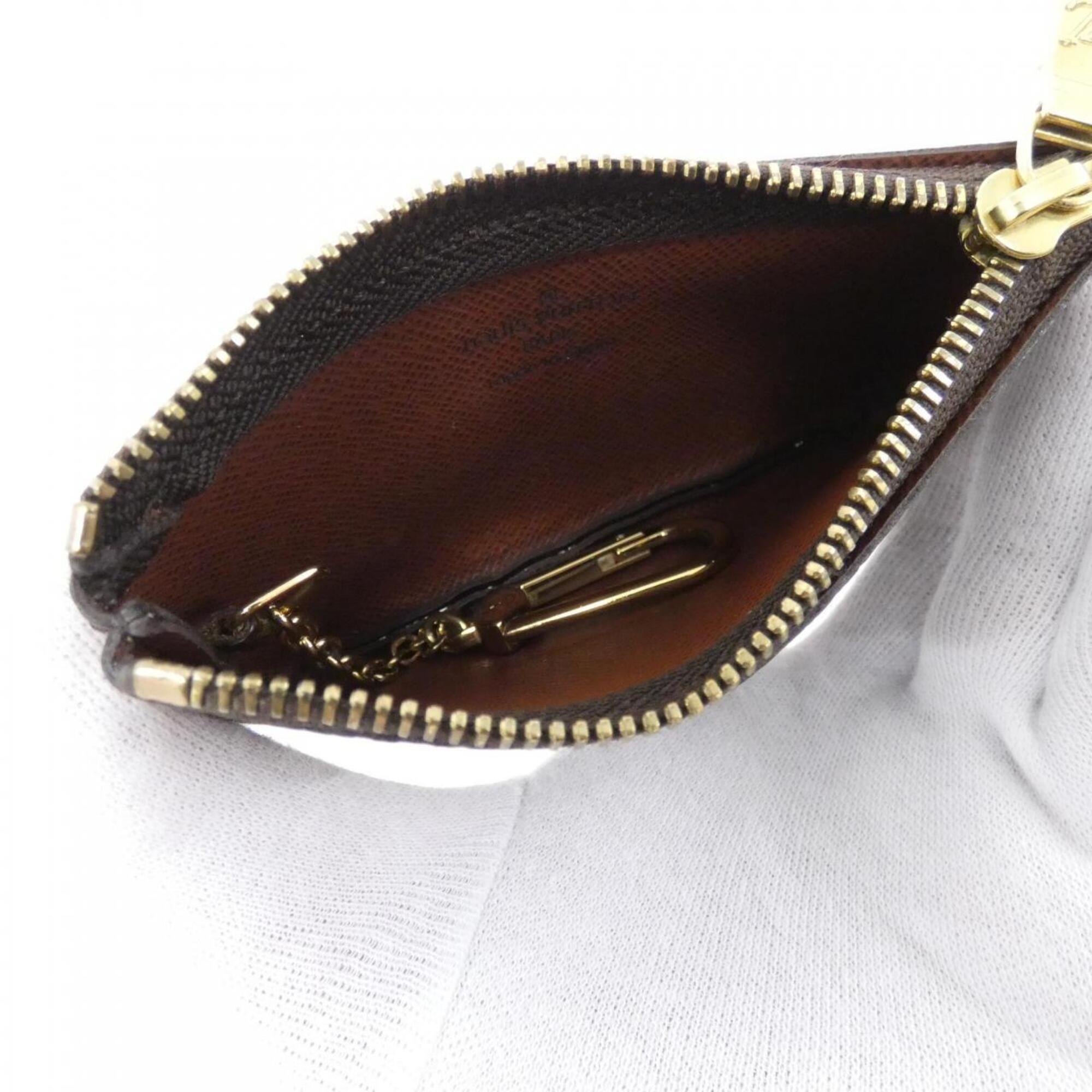 Louis Vuitton Marron Coated Canvas Coin Purse/Coin Case (Pre-Owned)