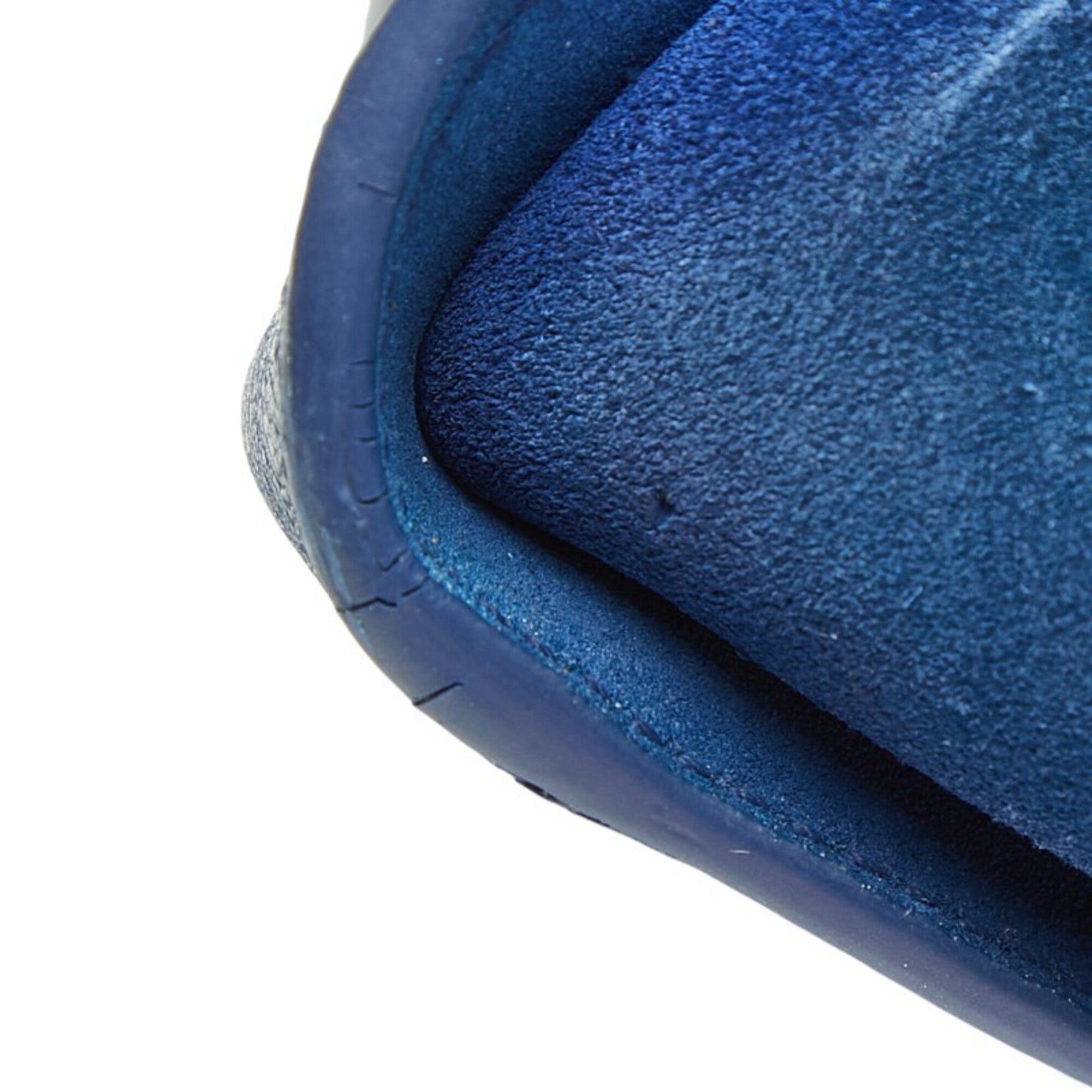 Saint Laurent Blue Leather Suede Handbag Shoulder Bag (Pre-Owned)