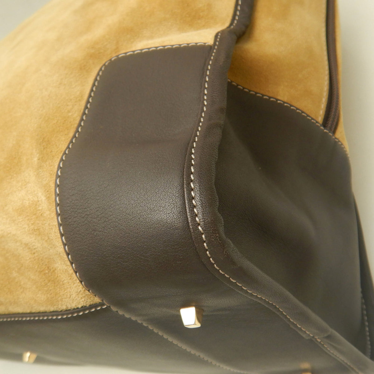 Loewe Brown Suede Leather Handbag (Pre-Owned)