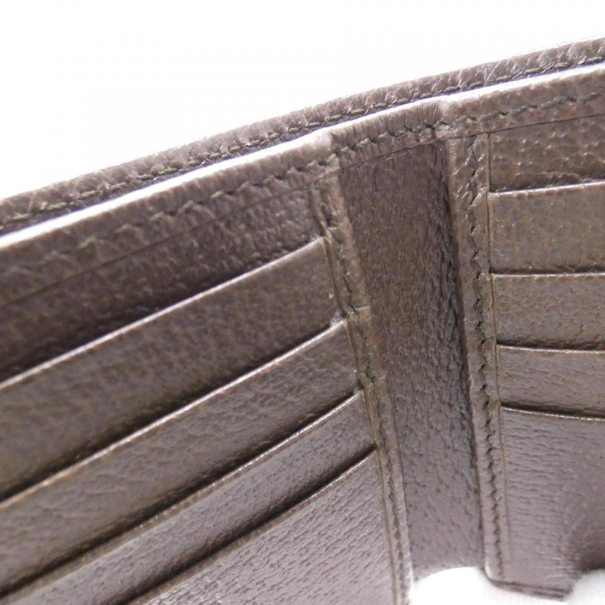 Gucci Brown Canvas Bill Wallet (Bi-Fold) (Pre-Owned)